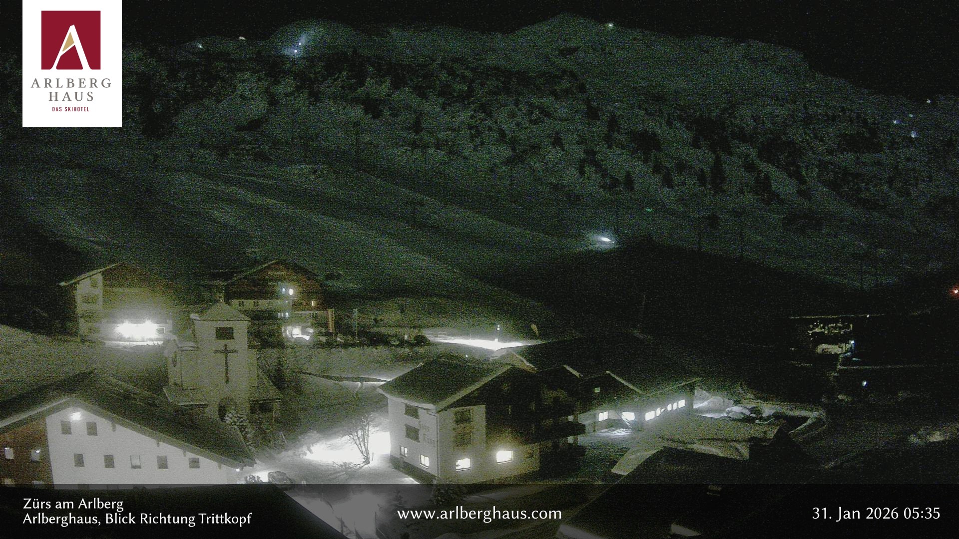 Archiv Foto Webcam Zürs: Hotel Arlberghaus