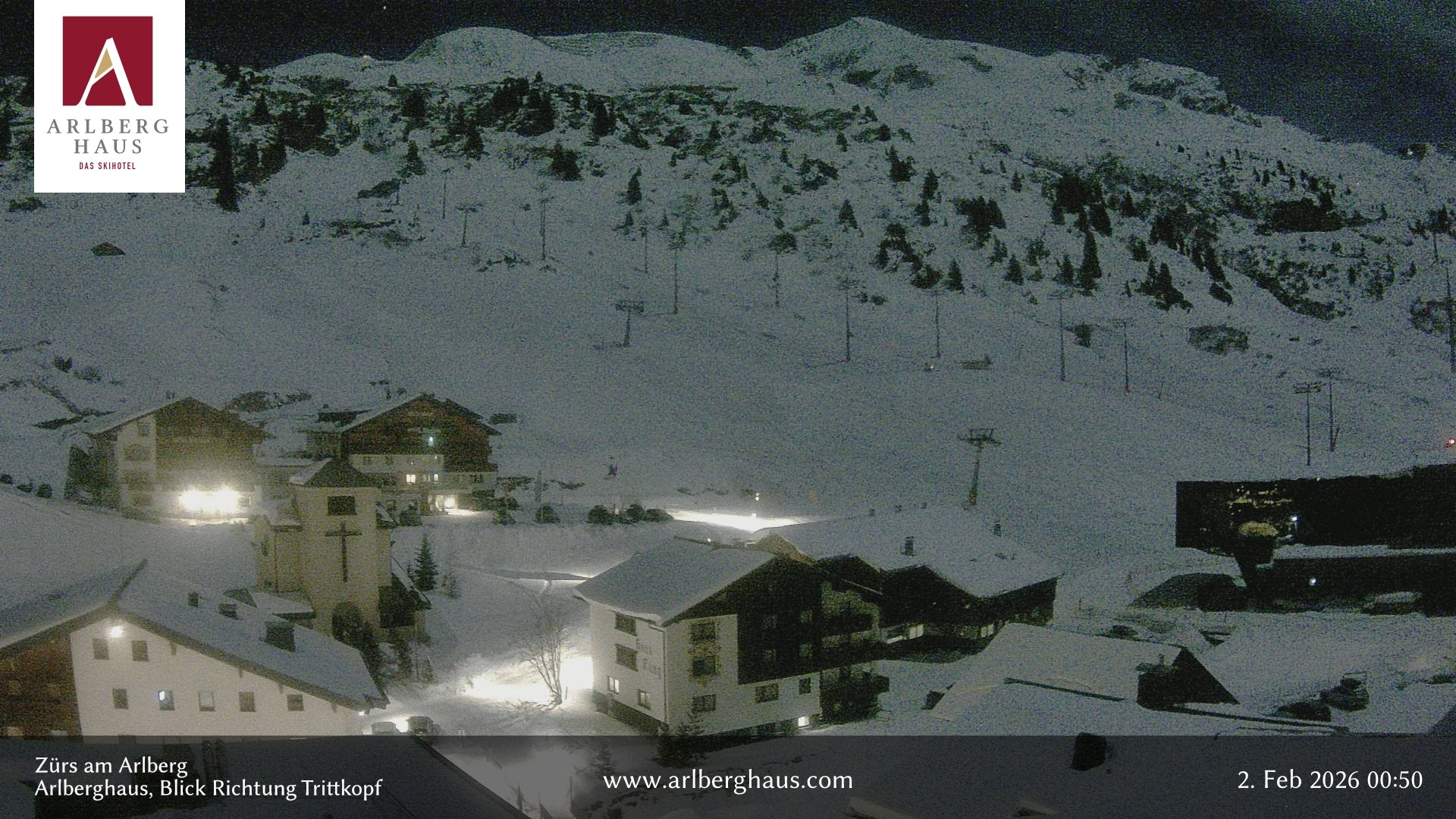 Archiv Foto Webcam Zürs: Hotel Arlberghaus