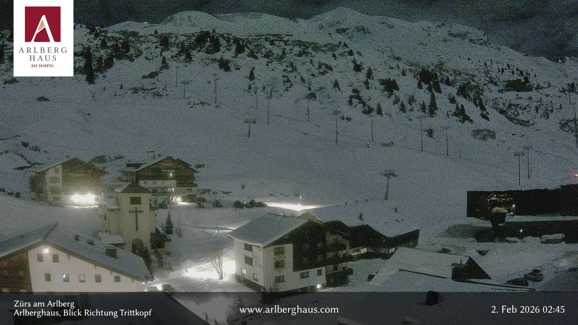 Archiv Foto Webcam Zürs: Hotel Arlberghaus
