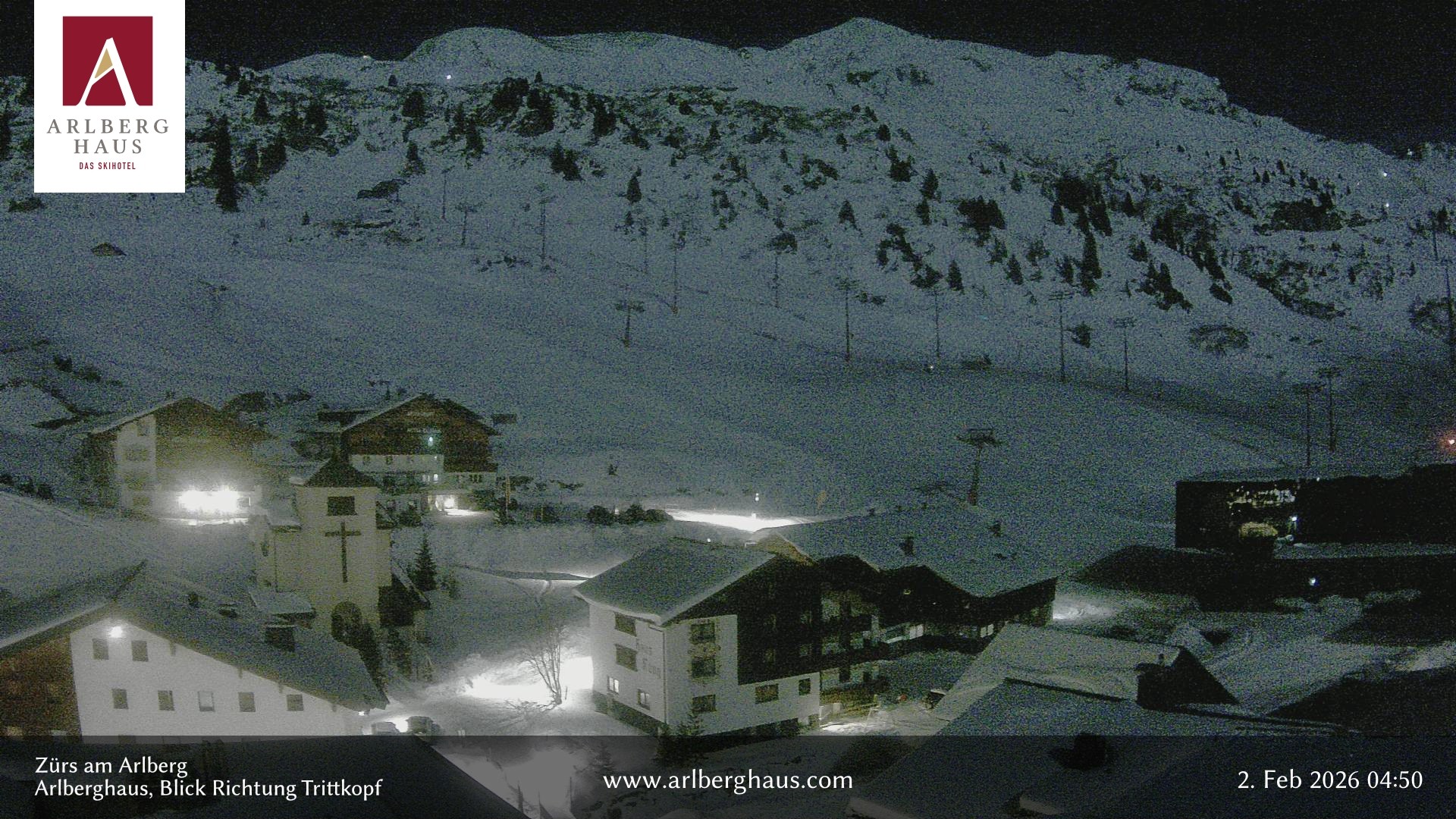 Archiv Foto Webcam Zürs: Hotel Arlberghaus