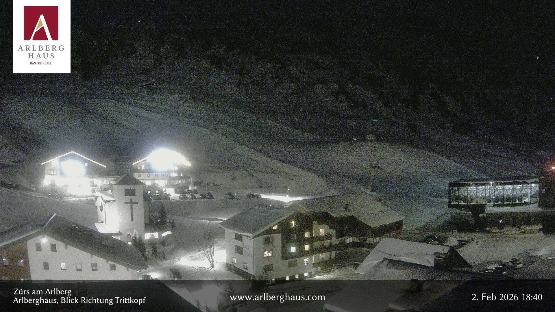 Archiv Foto Webcam Zürs: Hotel Arlberghaus