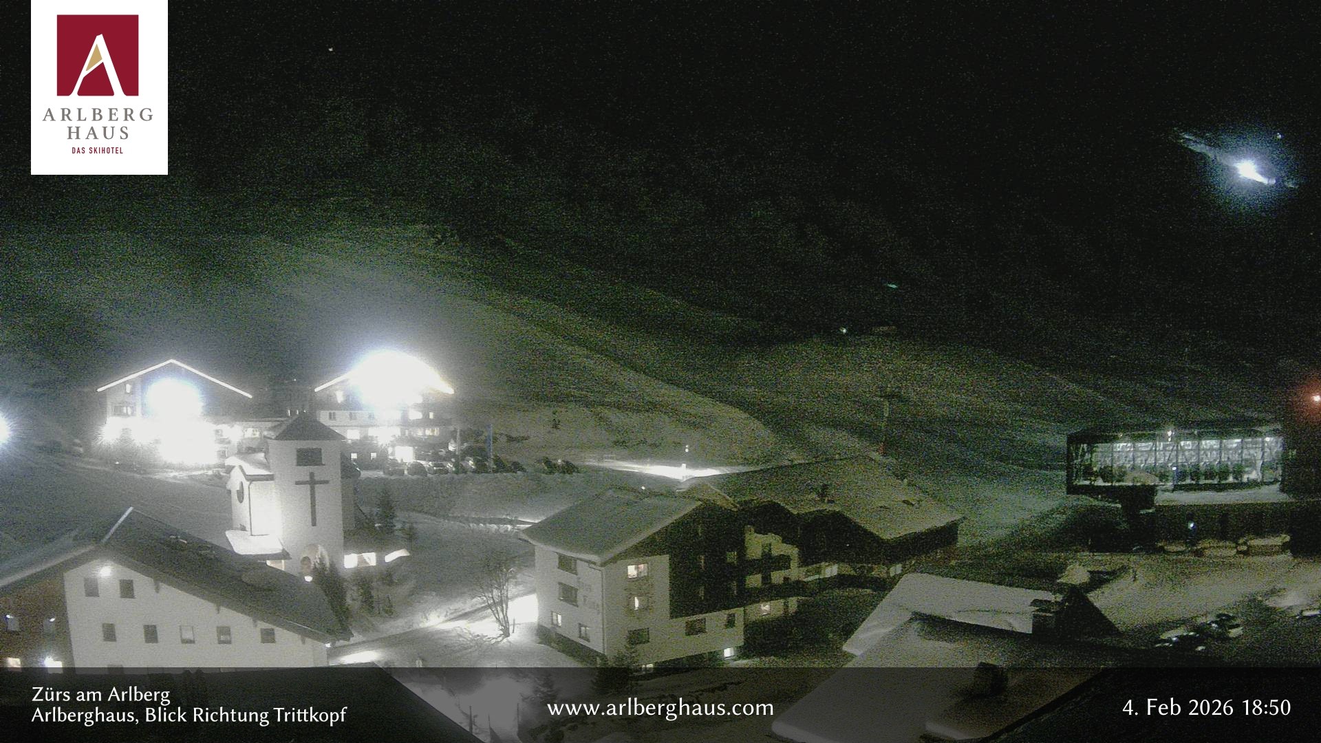 Archiv Foto Webcam Zürs: Hotel Arlberghaus