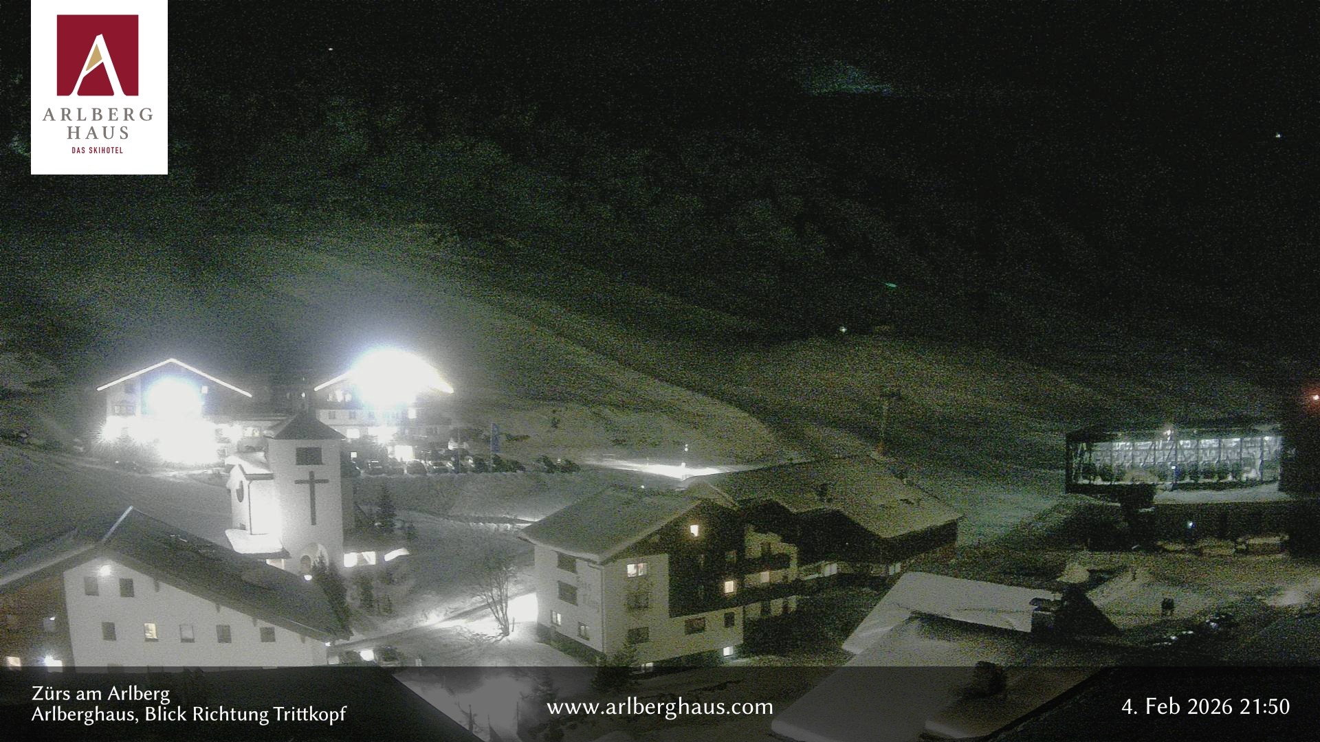 Archiv Foto Webcam Zürs: Hotel Arlberghaus