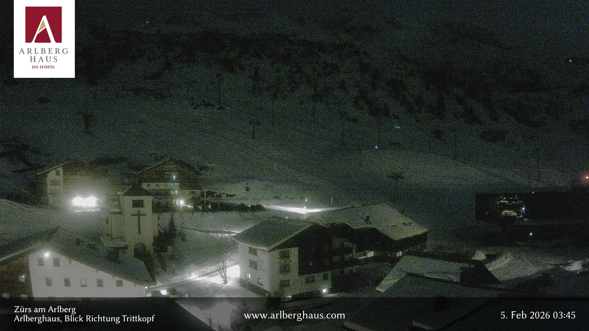 Archived image Webcam Arlberghaus at Zuers