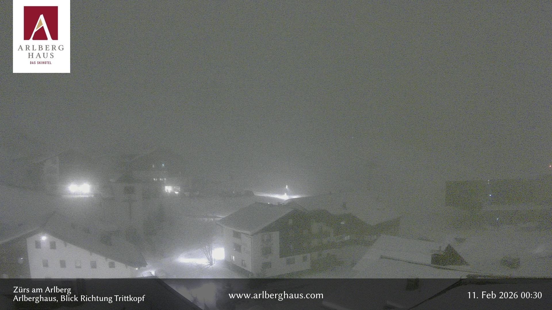 Archiv Foto Webcam Zürs: Hotel Arlberghaus