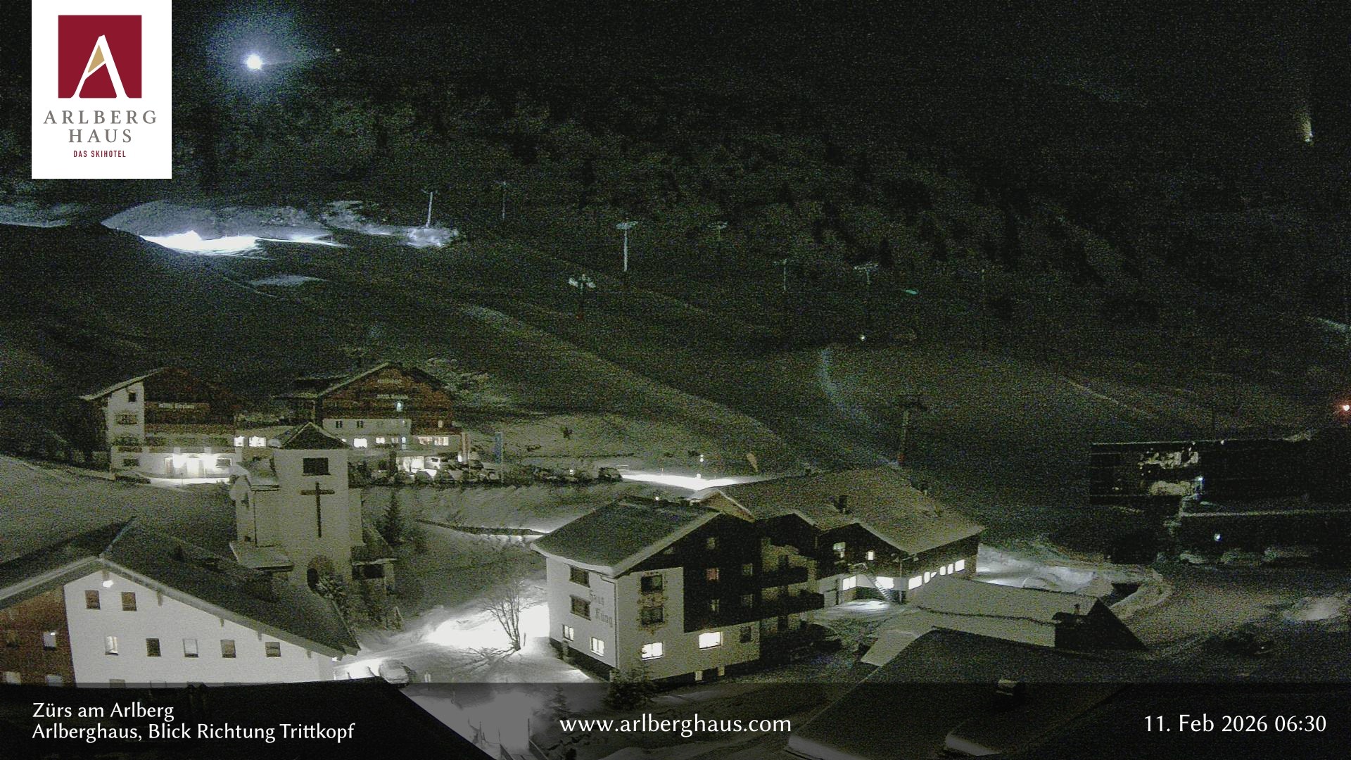 Archiv Foto Webcam Zürs: Hotel Arlberghaus