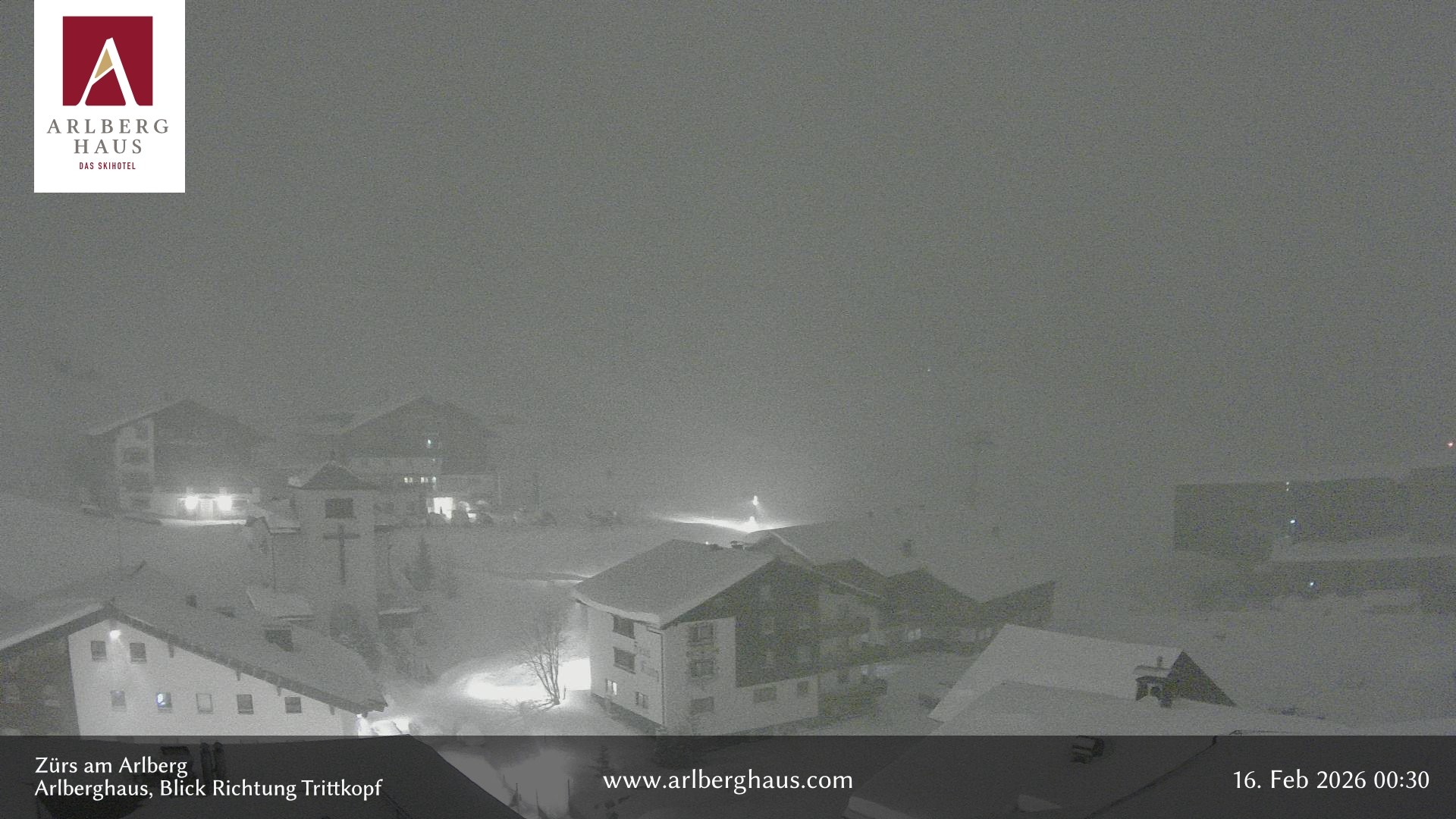 Archiv Foto Webcam Zürs: Hotel Arlberghaus