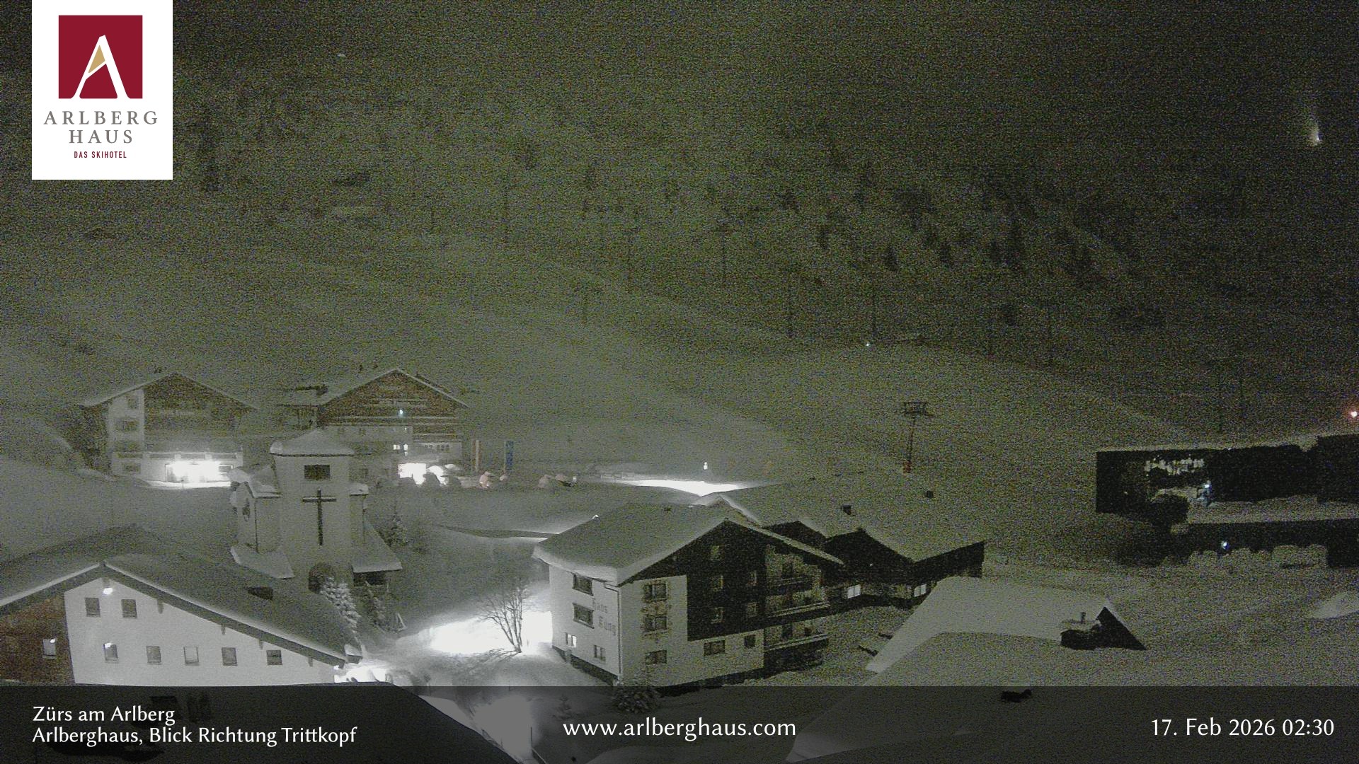 Archiv Foto Webcam Zürs: Hotel Arlberghaus