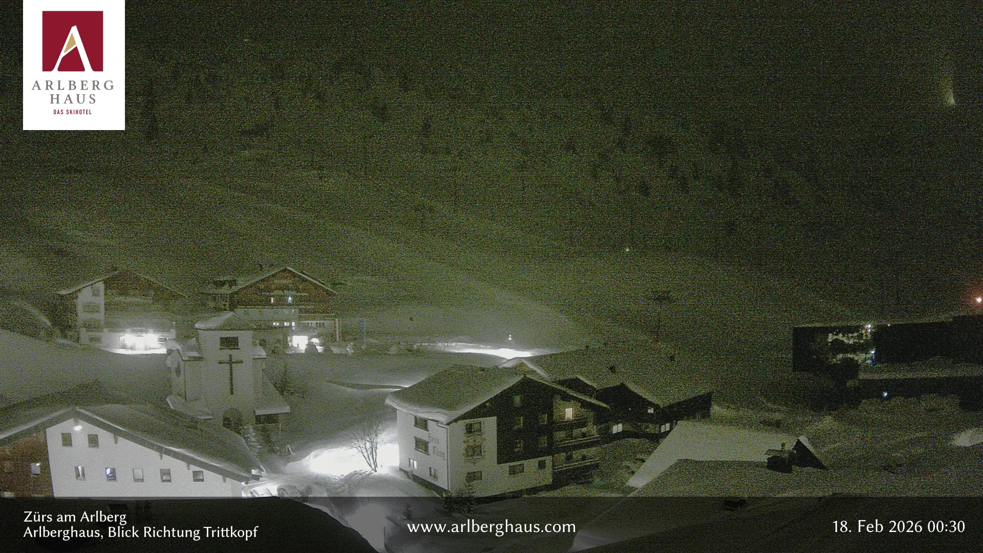 Archiv Foto Webcam Zürs: Hotel Arlberghaus