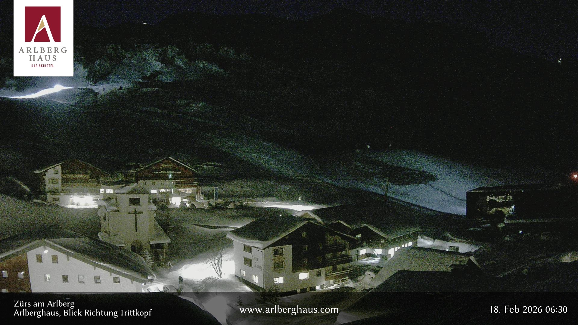 Archiv Foto Webcam Zürs: Hotel Arlberghaus