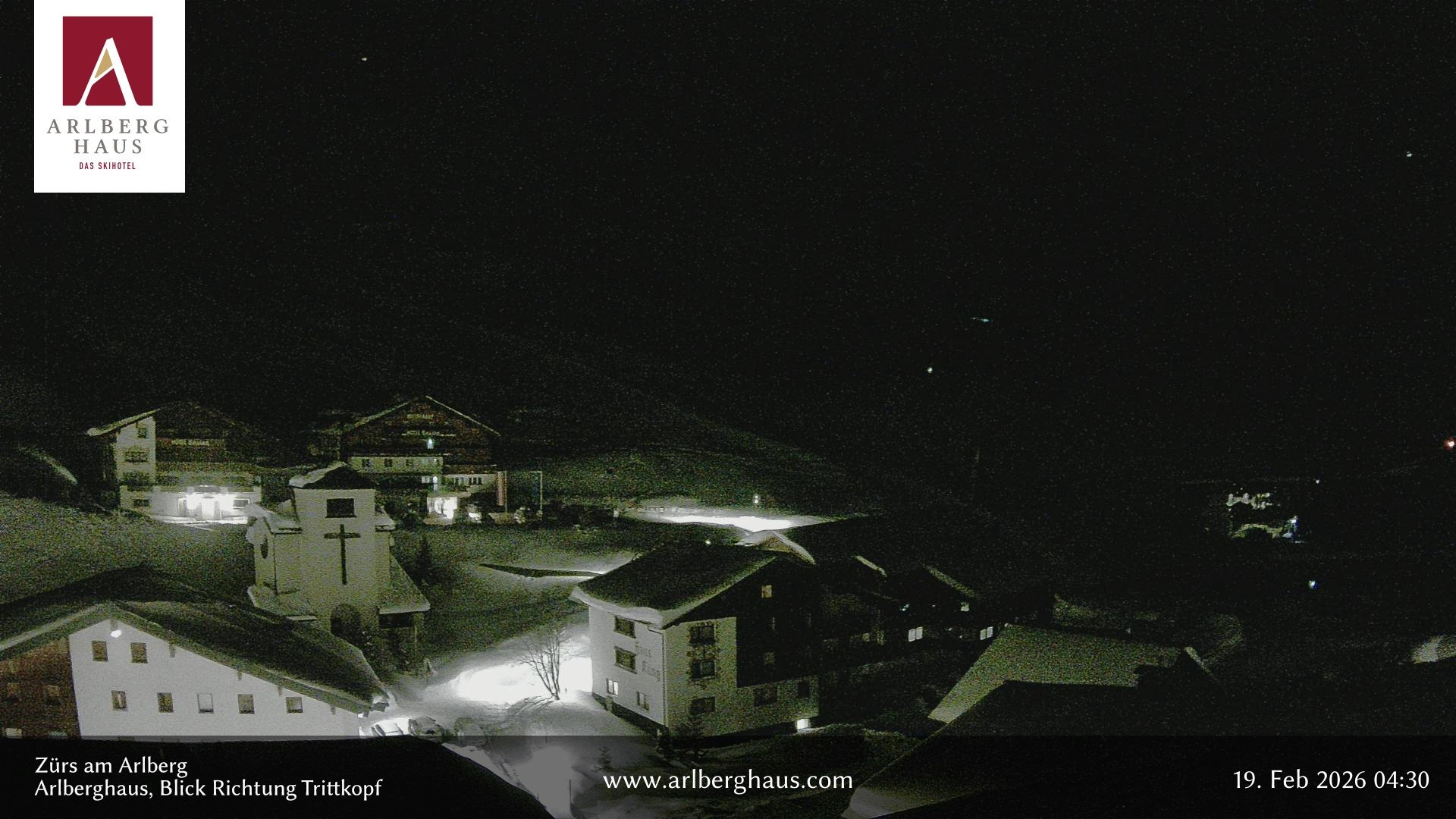 Archiv Foto Webcam Zürs: Hotel Arlberghaus