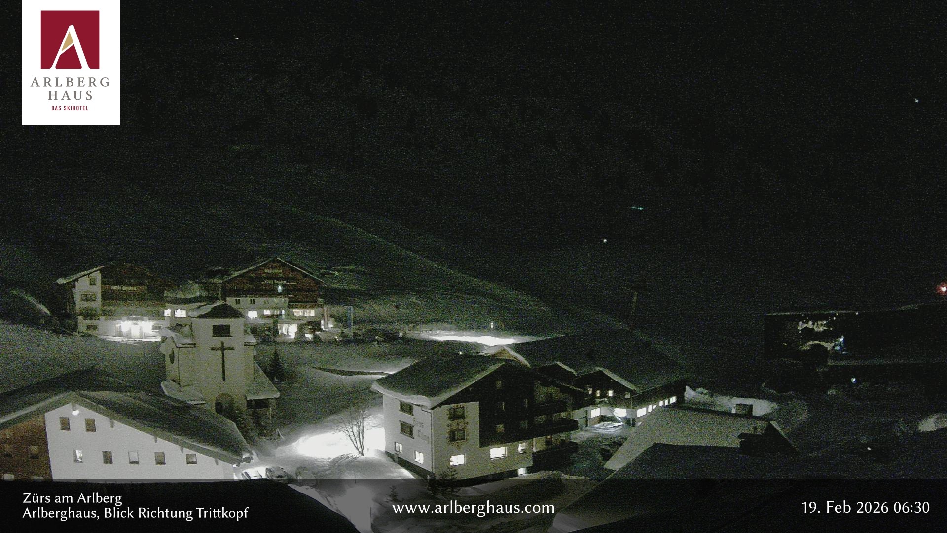 Archiv Foto Webcam Zürs: Hotel Arlberghaus