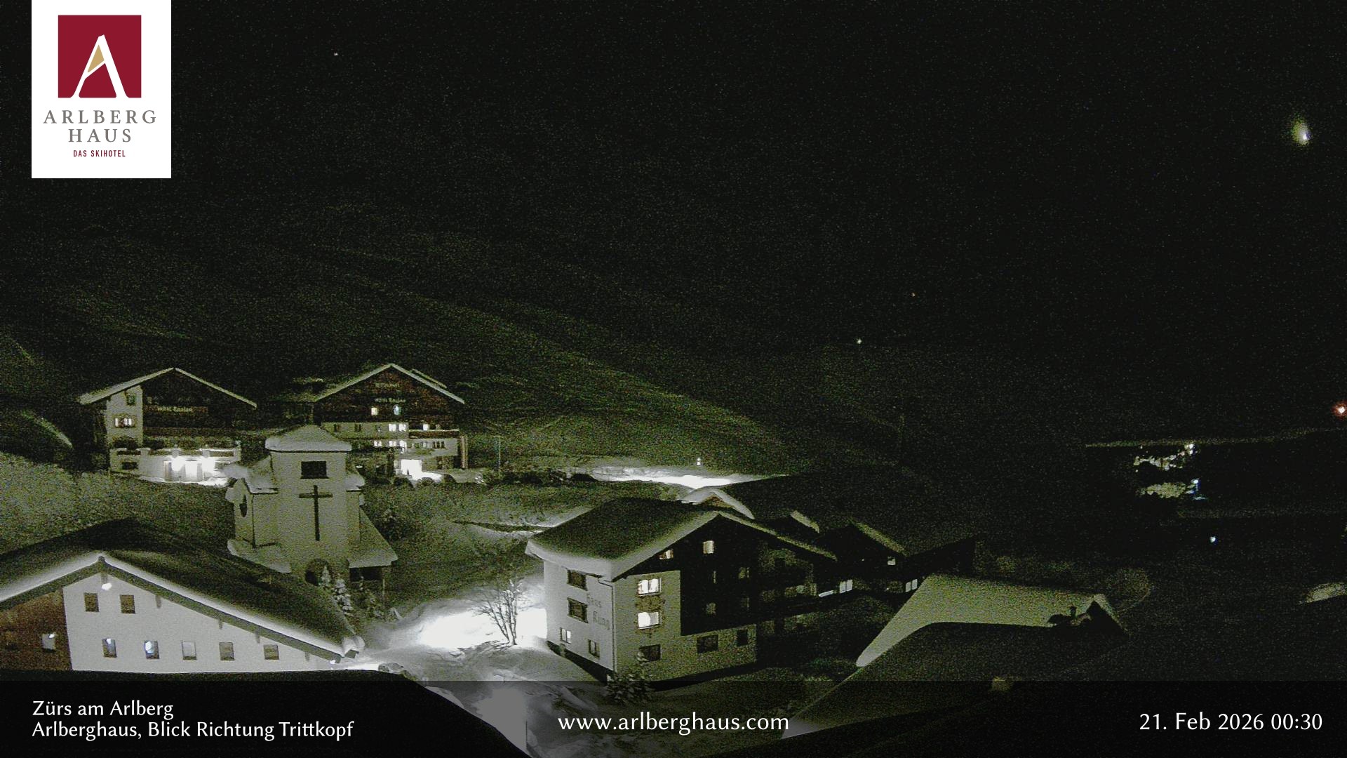 Archiv Foto Webcam Zürs: Hotel Arlberghaus