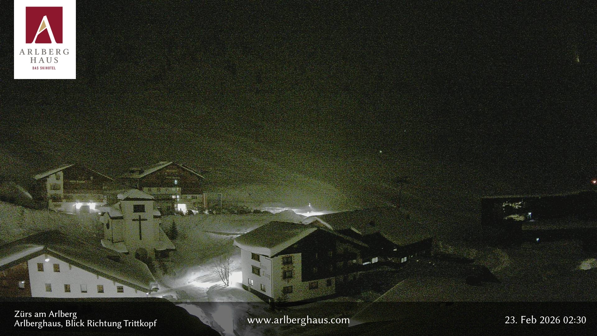 Archiv Foto Webcam Zürs: Hotel Arlberghaus