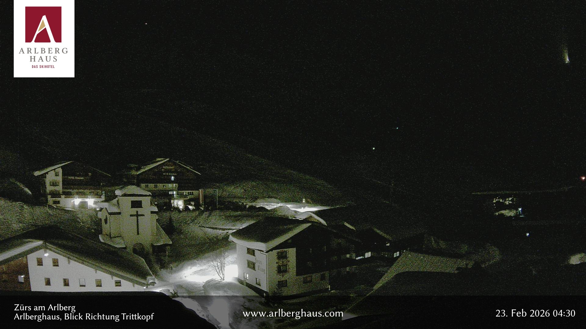 Archiv Foto Webcam Zürs: Hotel Arlberghaus