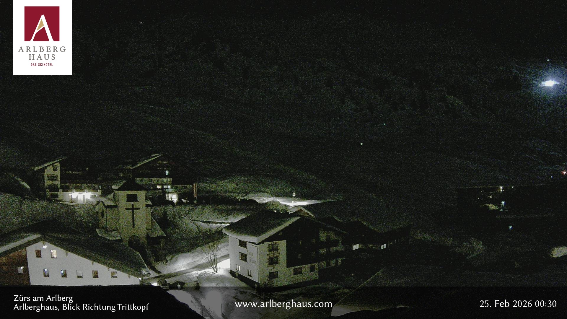 Archived image Webcam Arlberghaus at Zuers