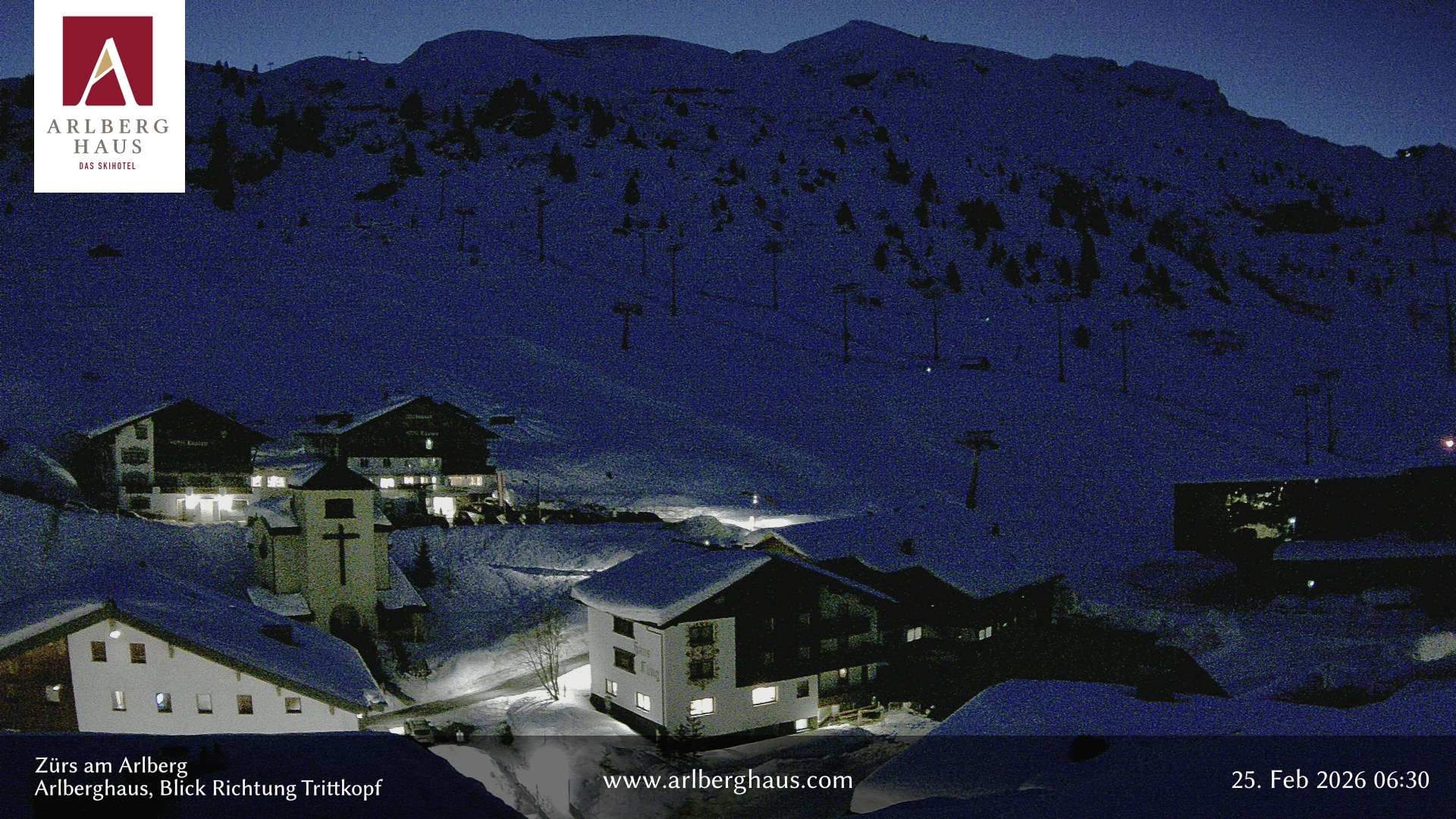 Archived image Webcam Arlberghaus at Zuers
