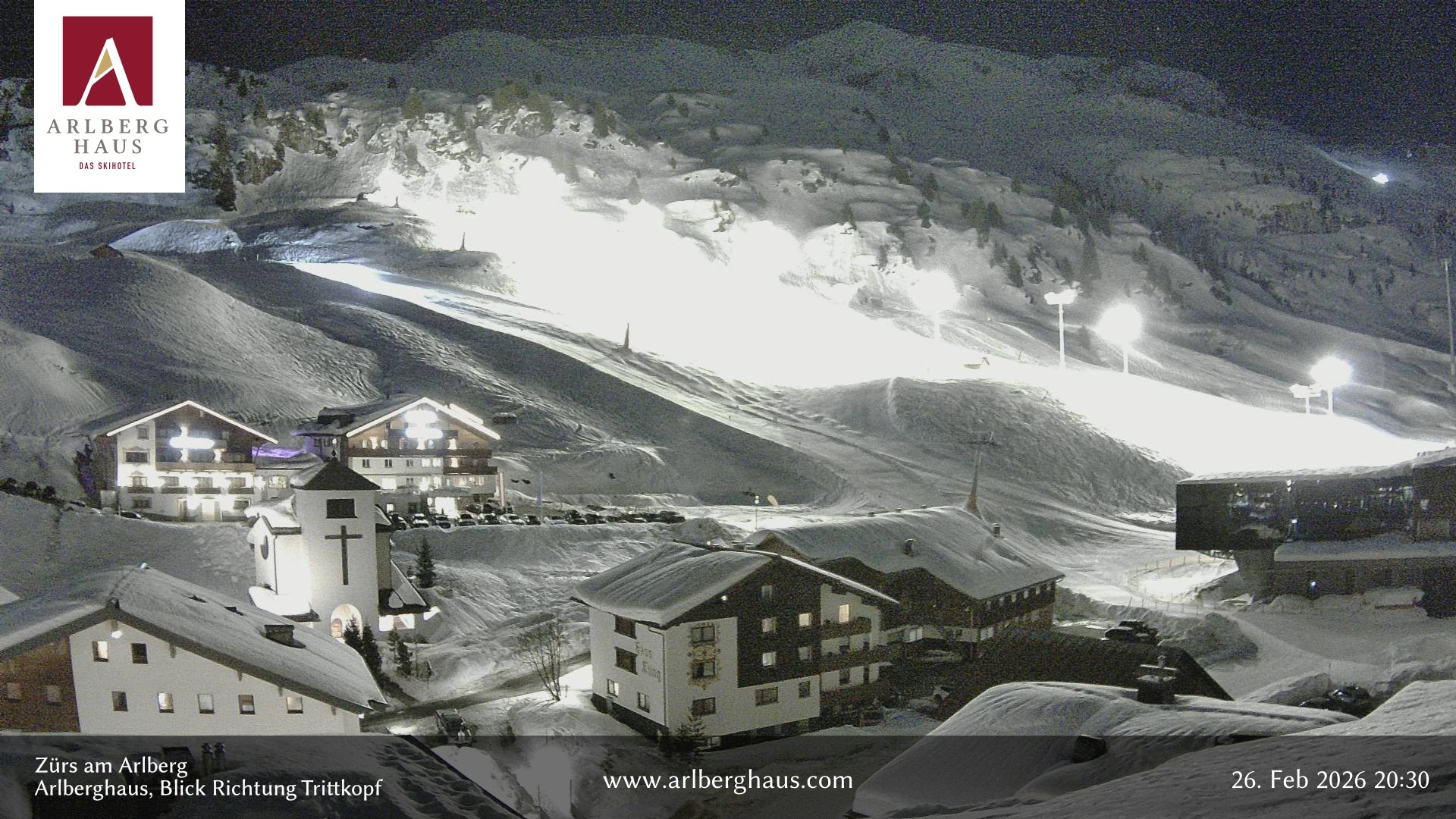 Archived image Webcam Arlberghaus at Zuers