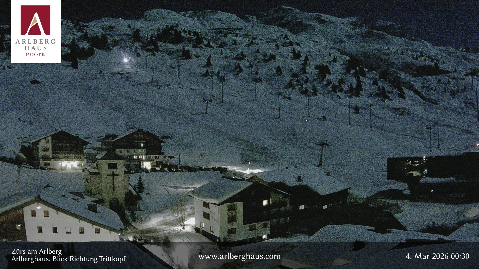 Archiv Foto Webcam Zürs: Hotel Arlberghaus