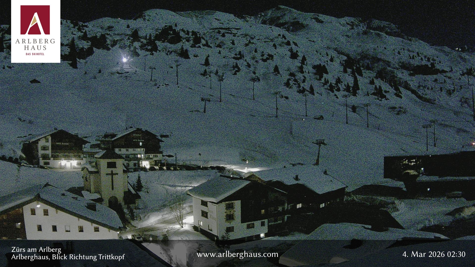 Archiv Foto Webcam Zürs: Hotel Arlberghaus
