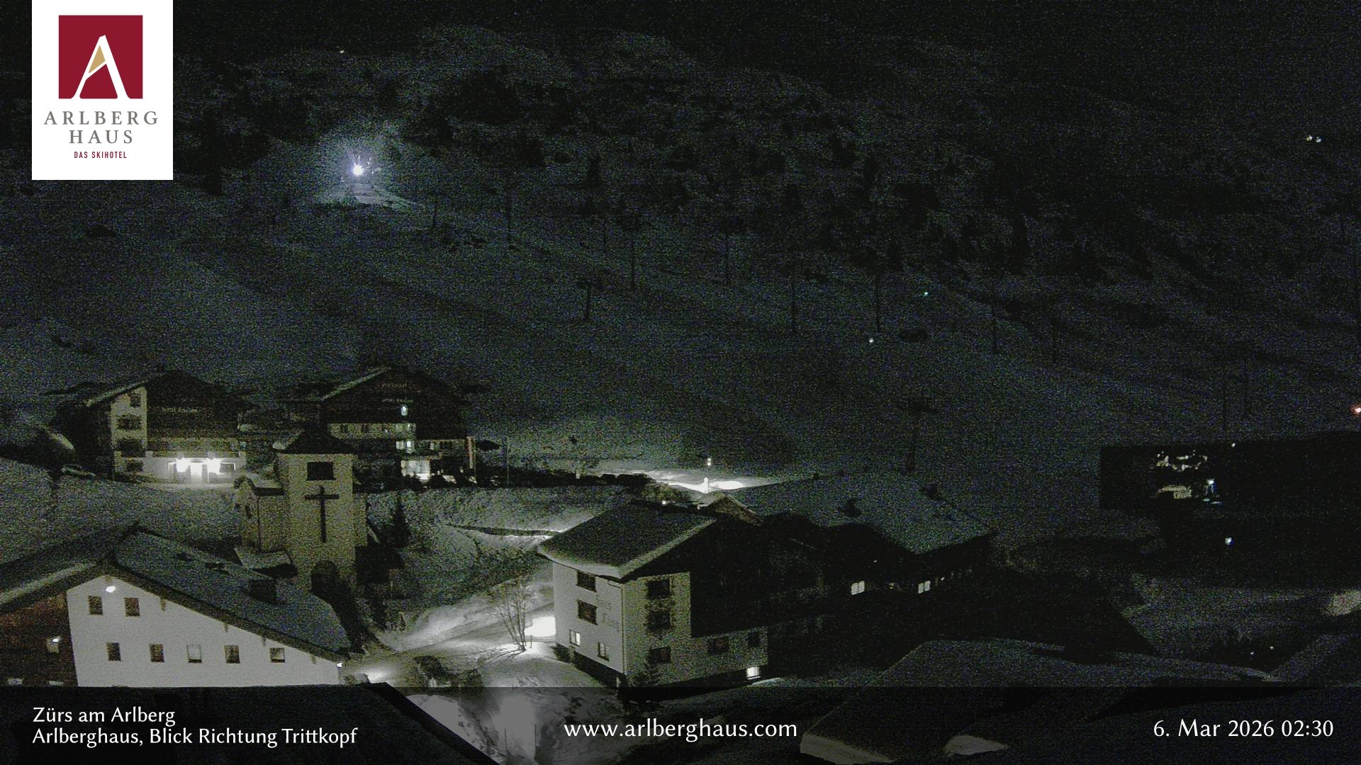 Archiv Foto Webcam Zürs: Hotel Arlberghaus