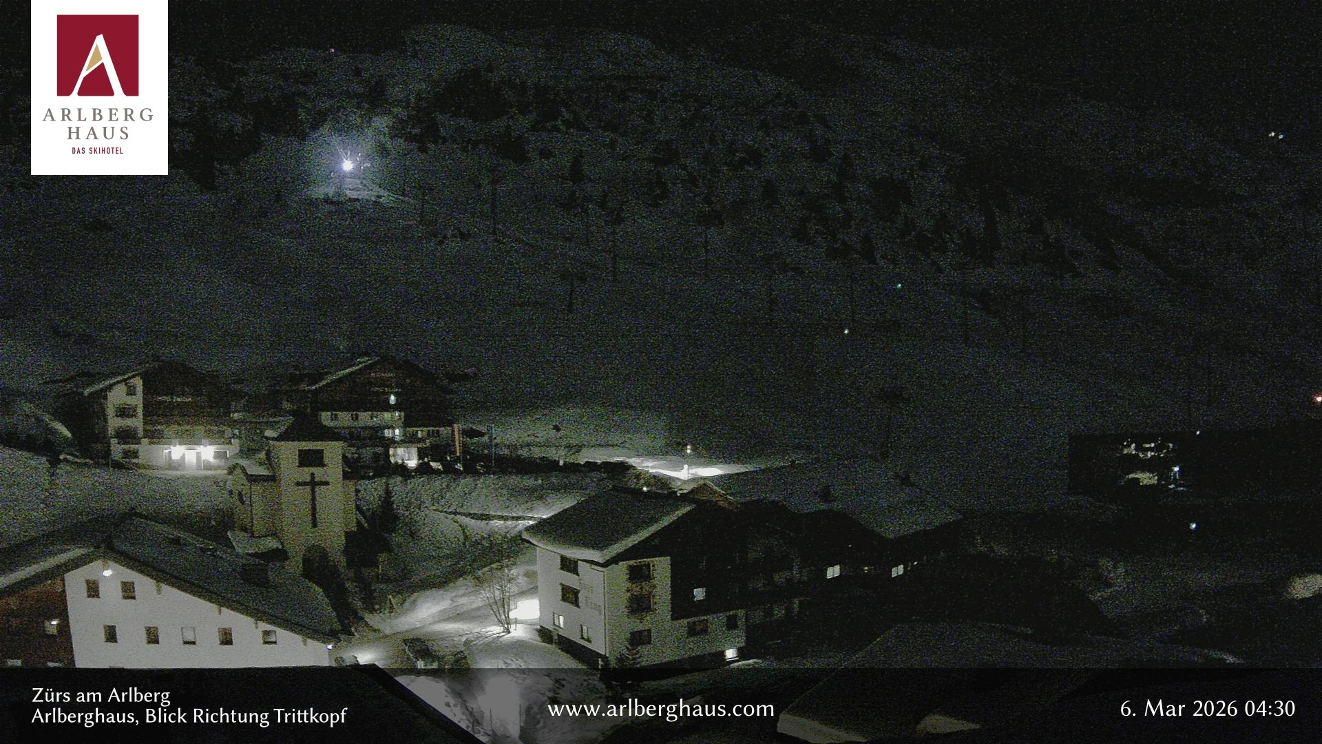 Archiv Foto Webcam Zürs: Hotel Arlberghaus