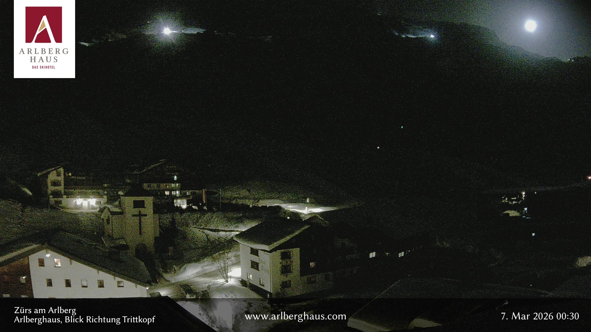 Archiv Foto Webcam Zürs: Hotel Arlberghaus