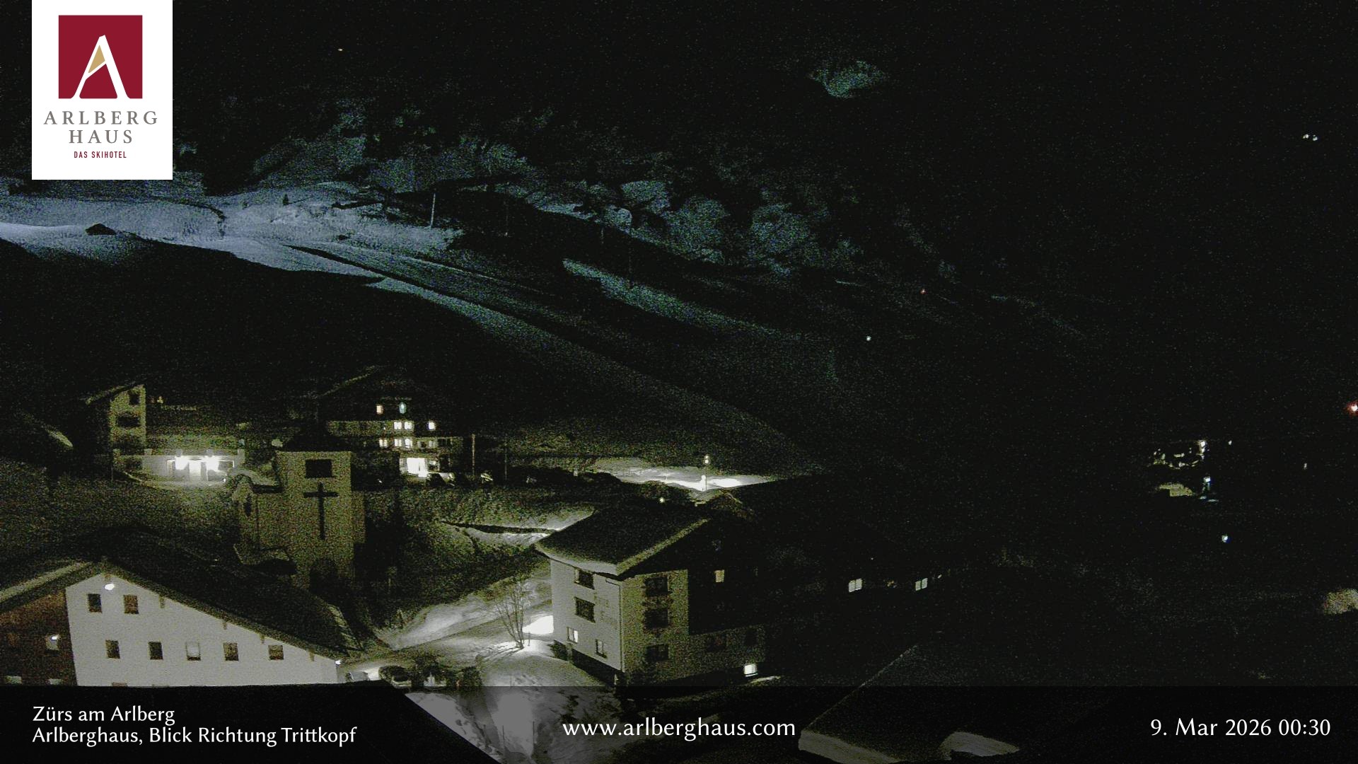 Archived image Webcam Arlberghaus at Zuers