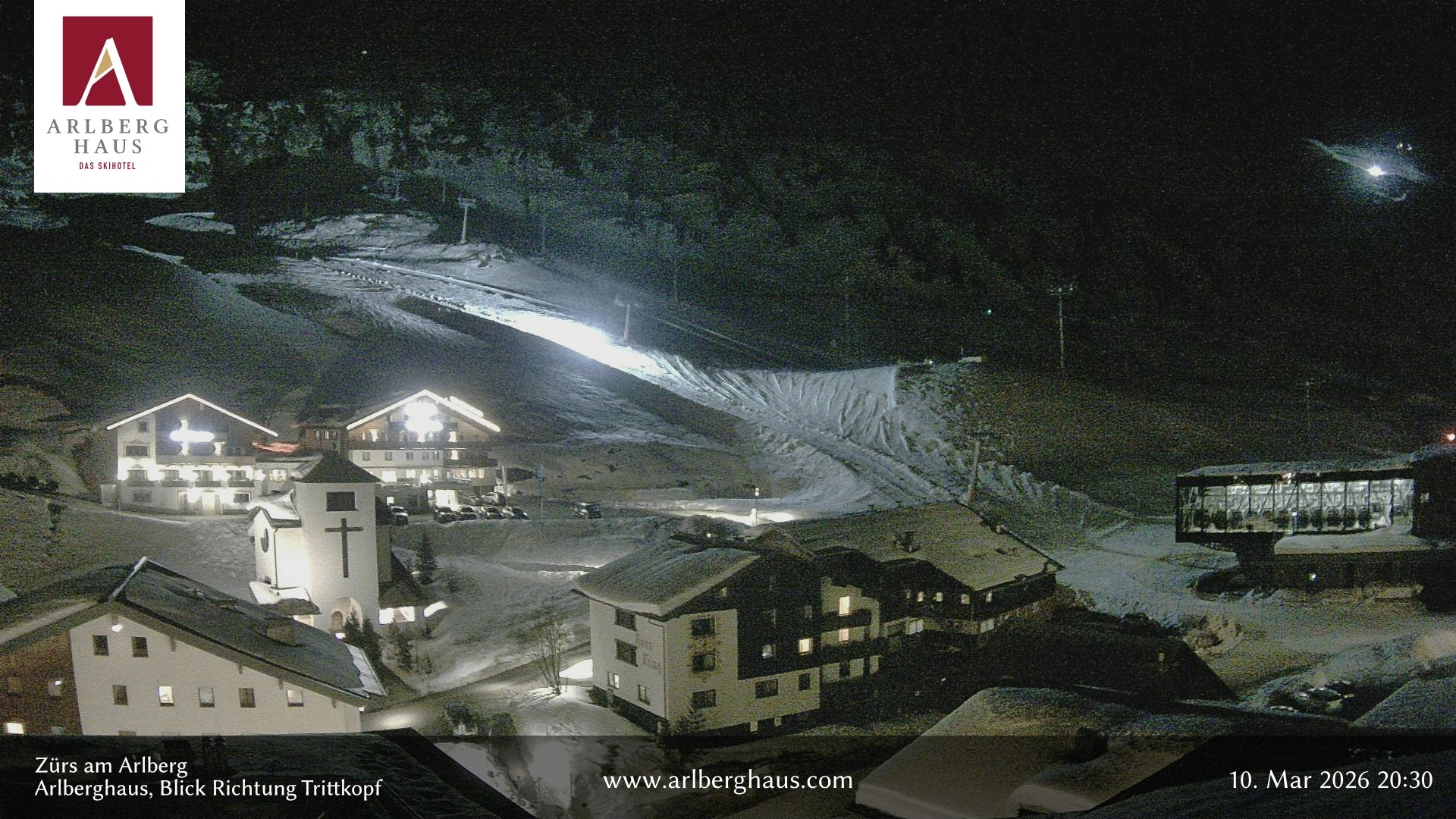 Archiv Foto Webcam Zürs: Hotel Arlberghaus