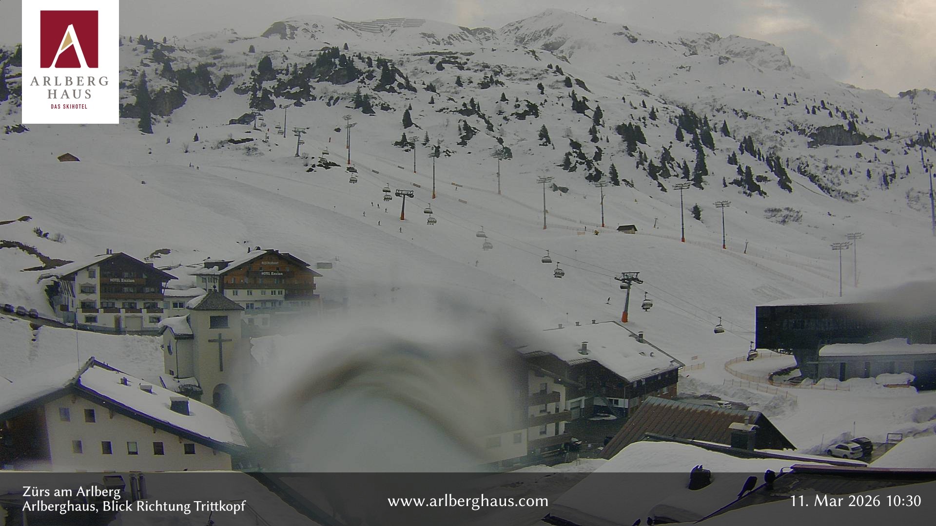 Archived image Webcam Arlberghaus at Zuers