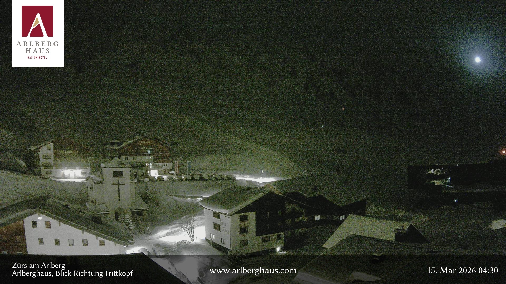 Archiv Foto Webcam Zürs: Hotel Arlberghaus