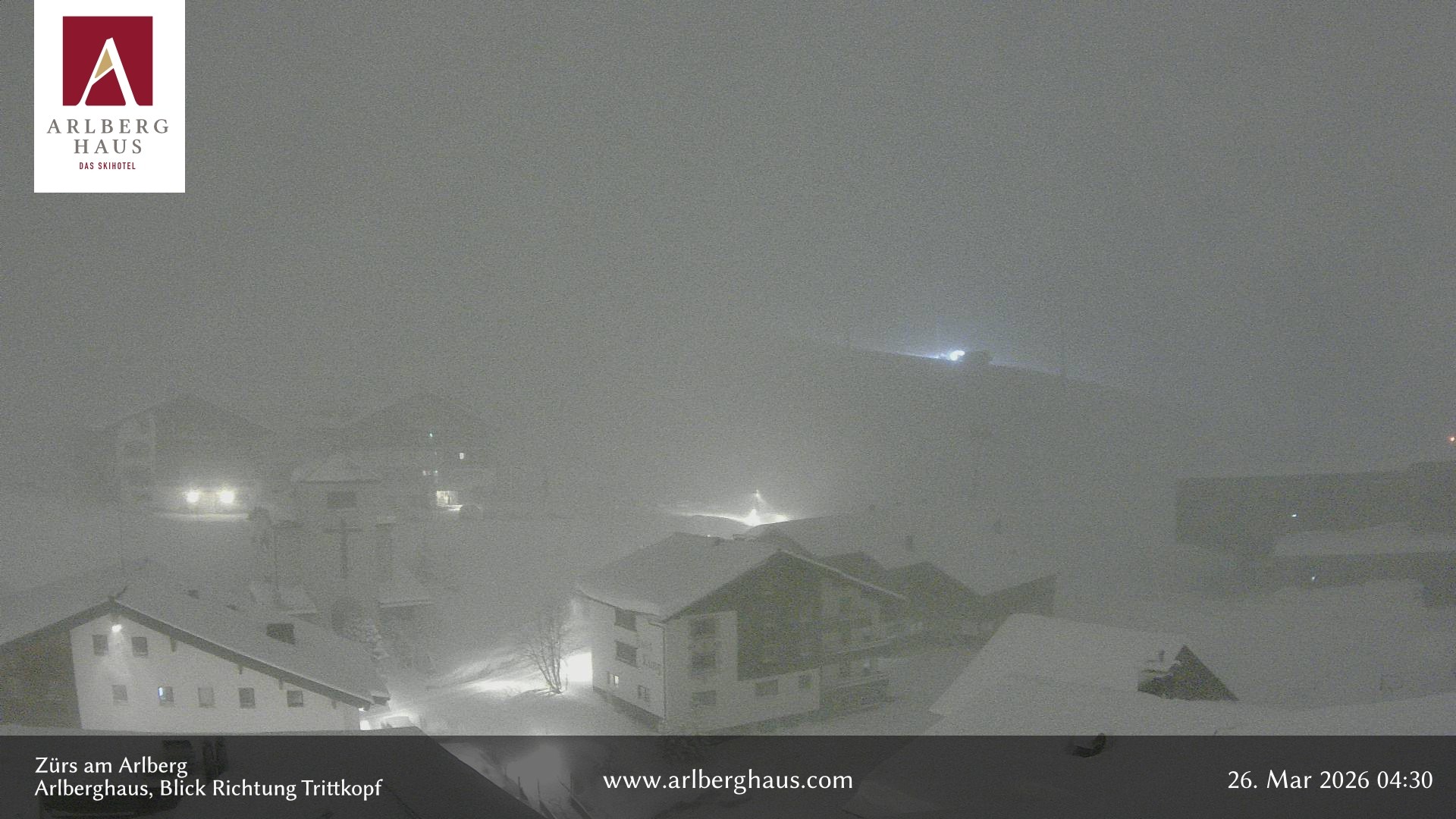 Archiv Foto Webcam Zürs: Hotel Arlberghaus