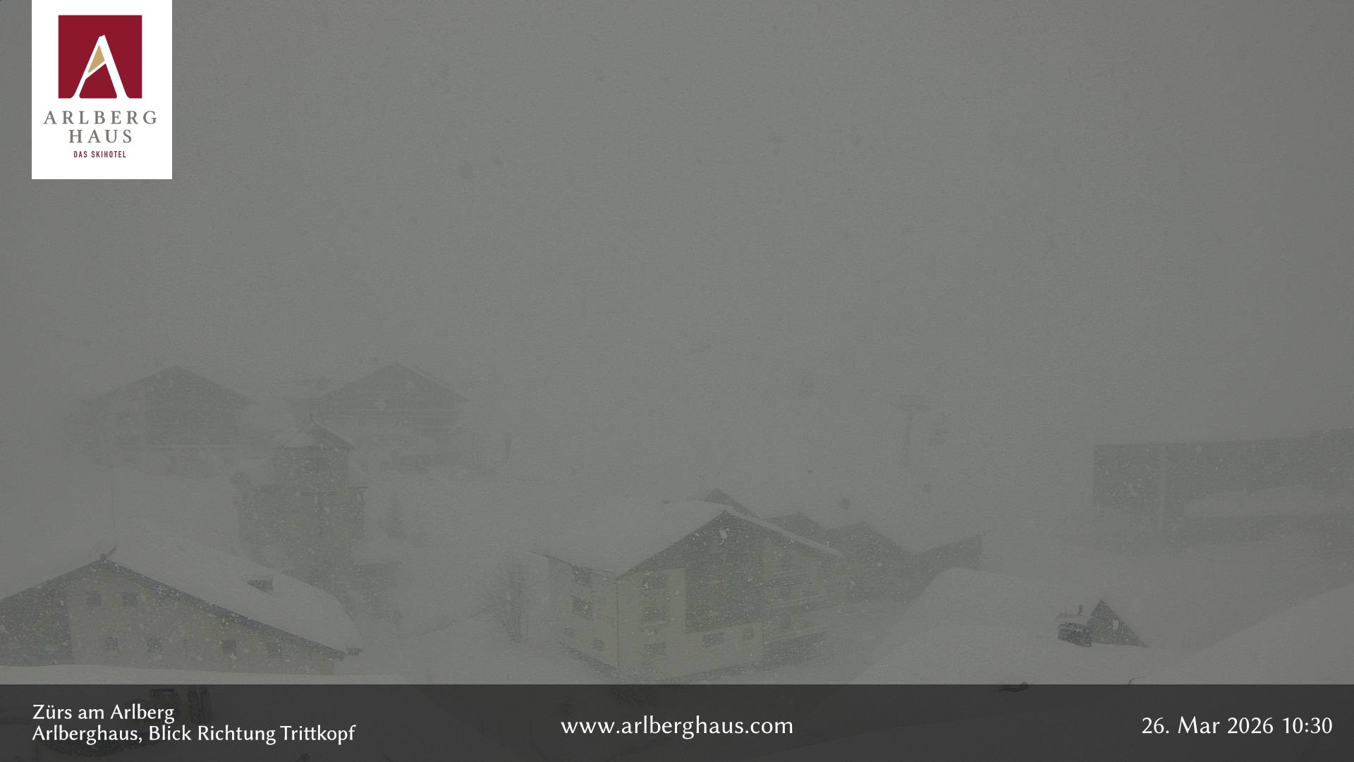 Archiv Foto Webcam Zürs: Hotel Arlberghaus