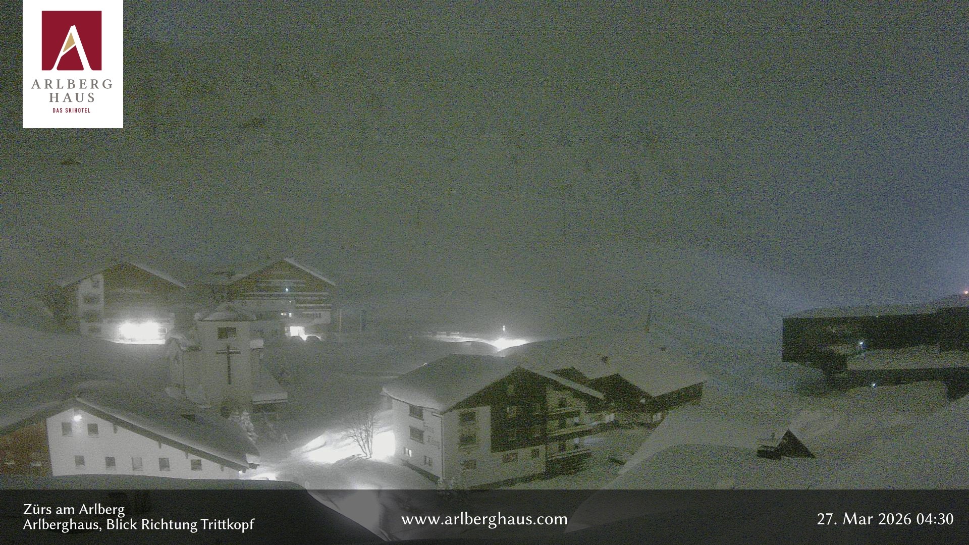 Archived image Webcam Arlberghaus at Zuers