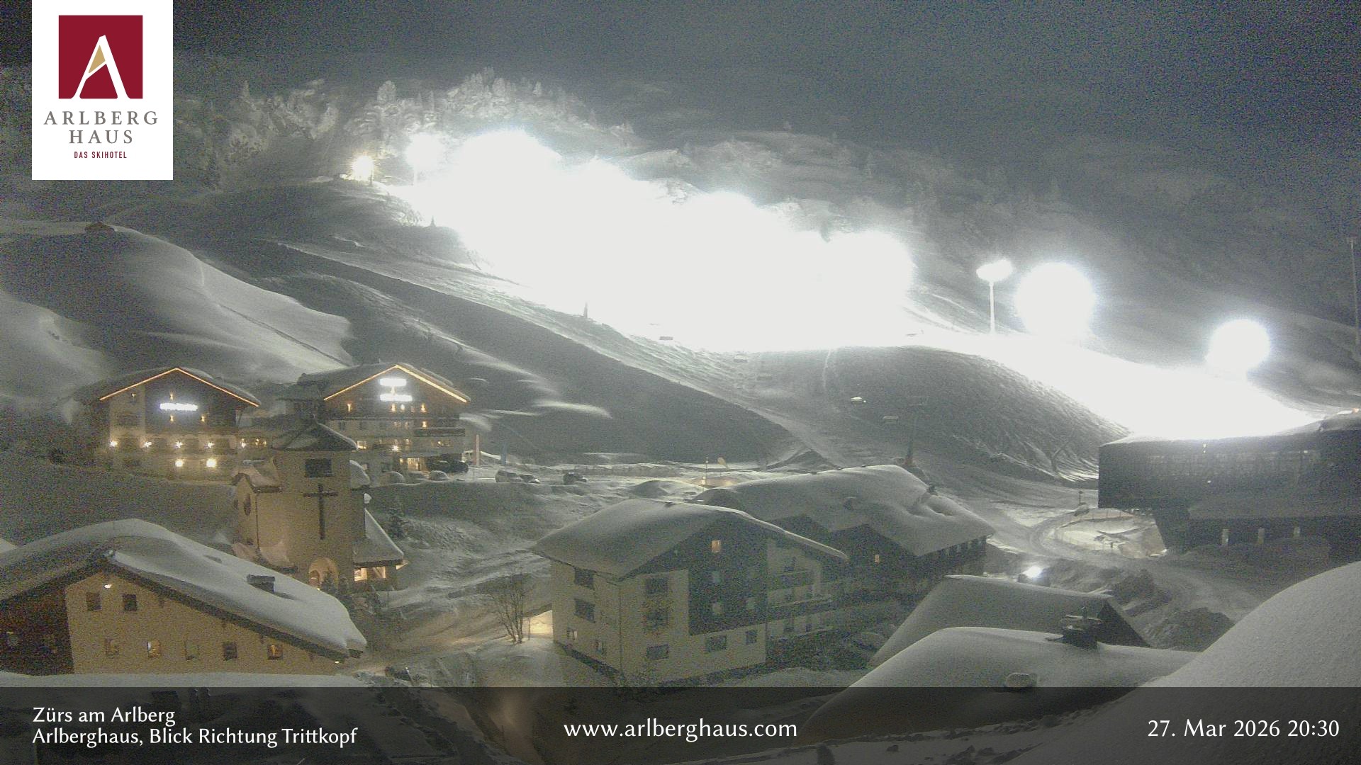 Archiv Foto Webcam Zürs: Hotel Arlberghaus