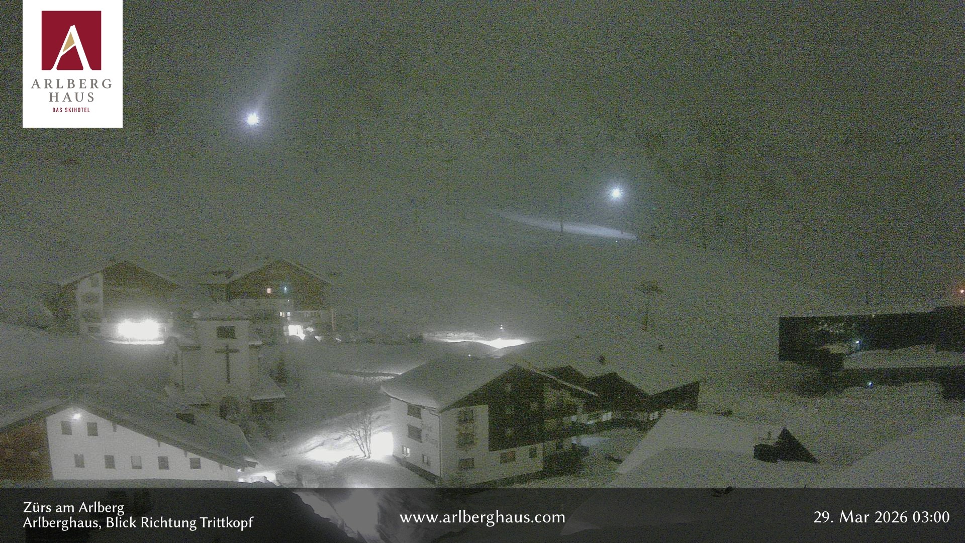 Archiv Foto Webcam Zürs: Hotel Arlberghaus