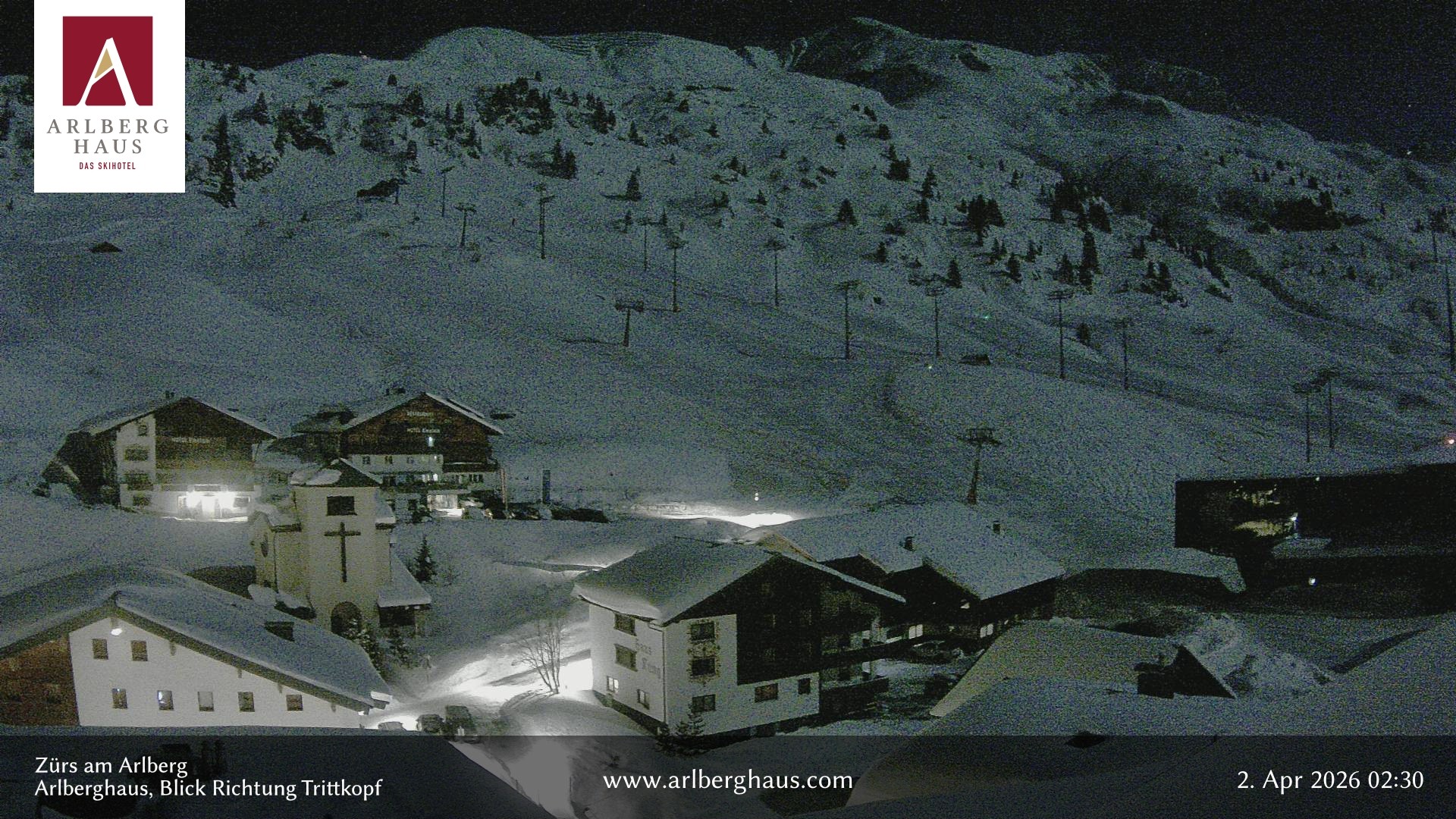 Archiv Foto Webcam Zürs: Hotel Arlberghaus