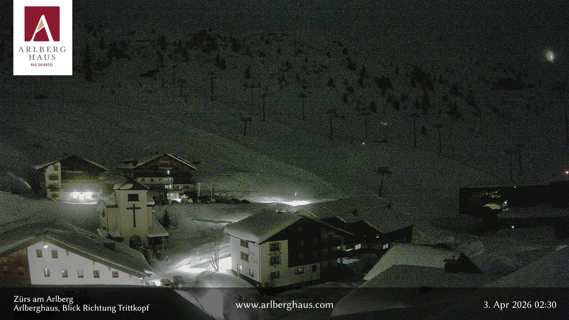 Archiv Foto Webcam Zürs: Hotel Arlberghaus