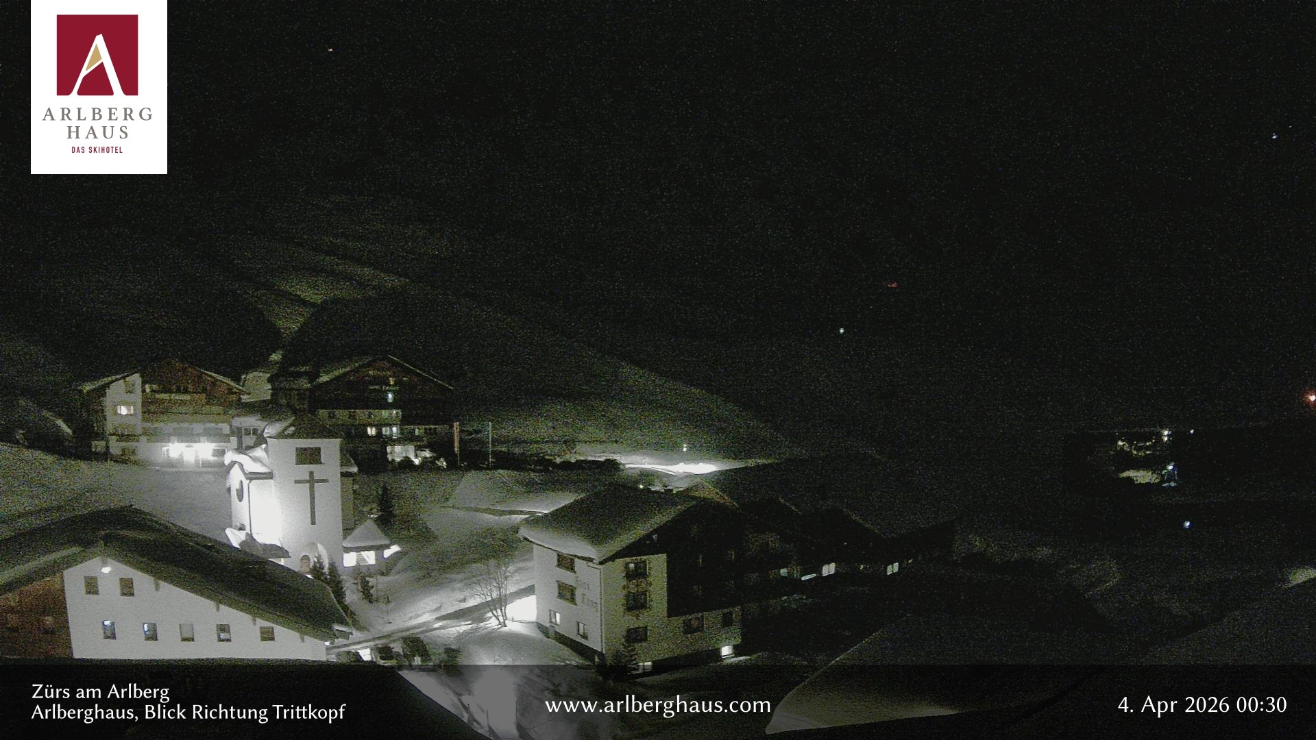 Archiv Foto Webcam Zürs: Hotel Arlberghaus