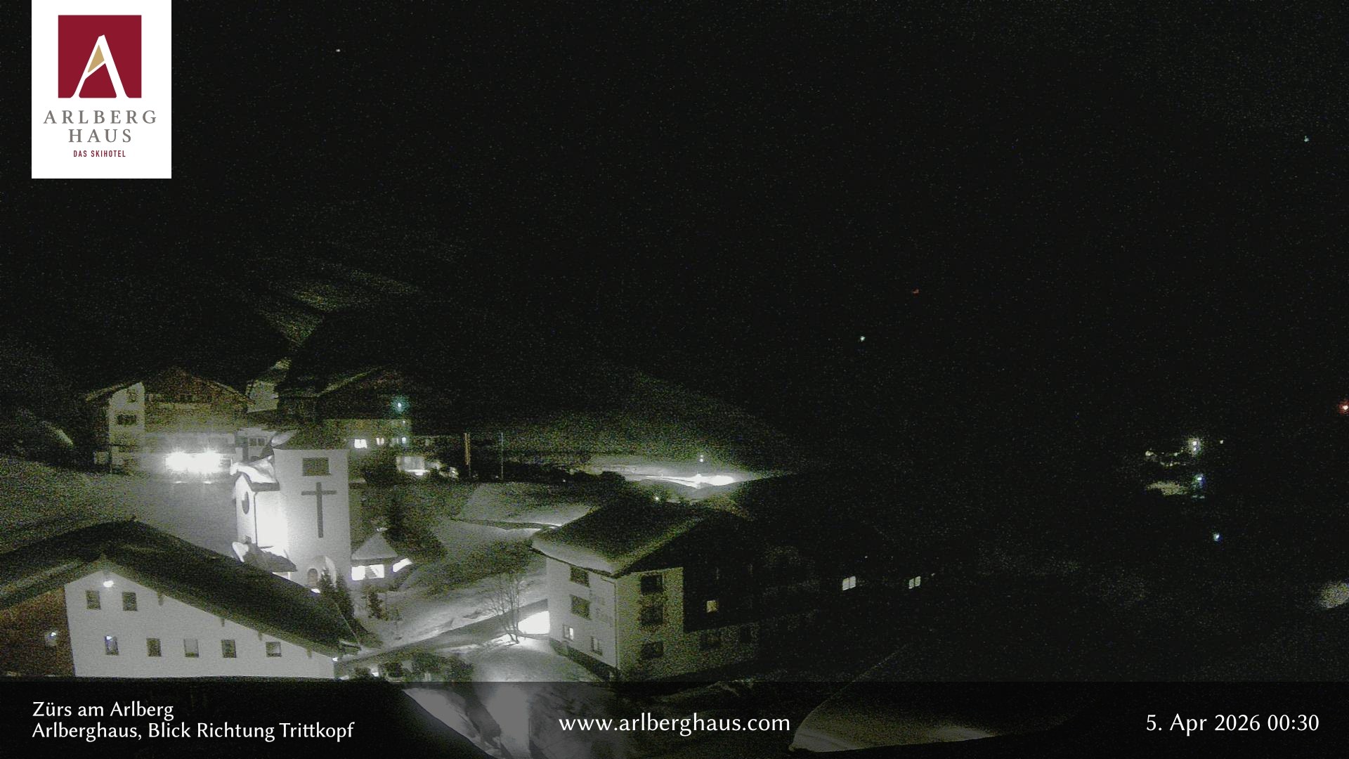 Archived image Webcam Arlberghaus at Zuers