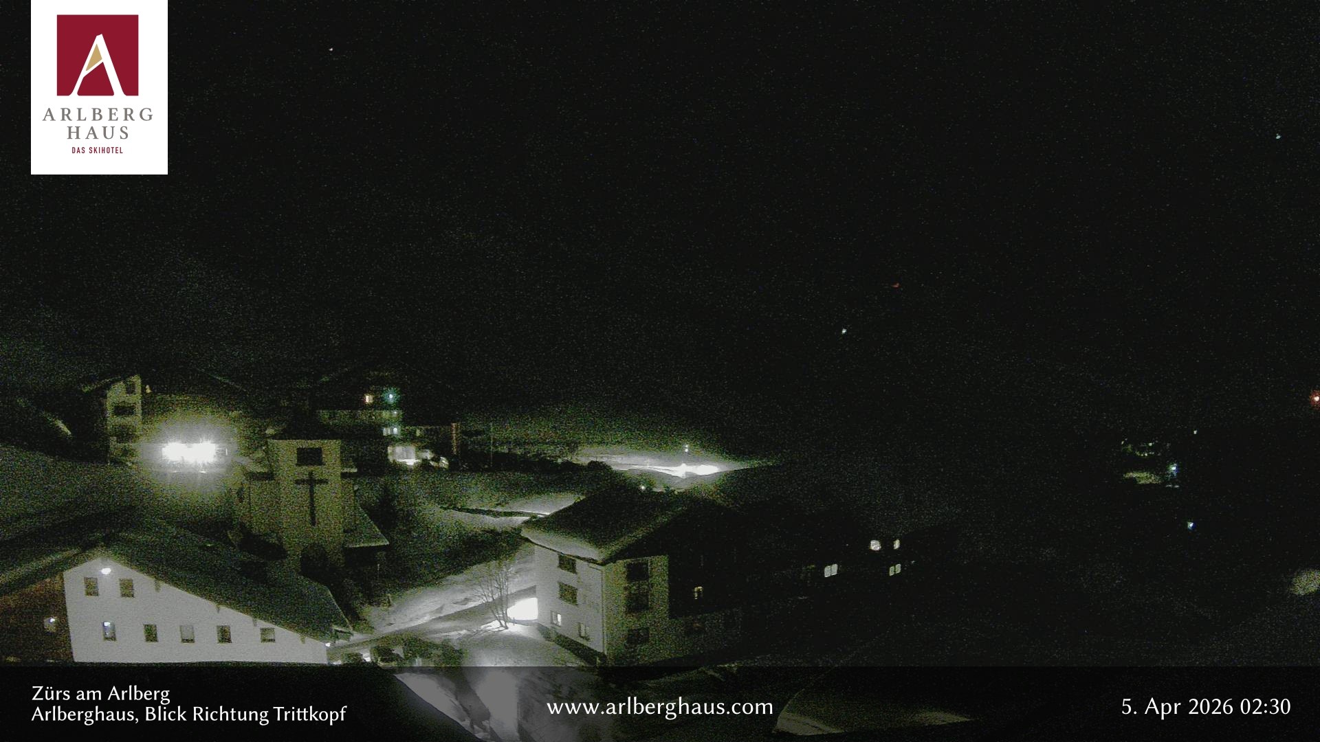 Archived image Webcam Arlberghaus at Zuers