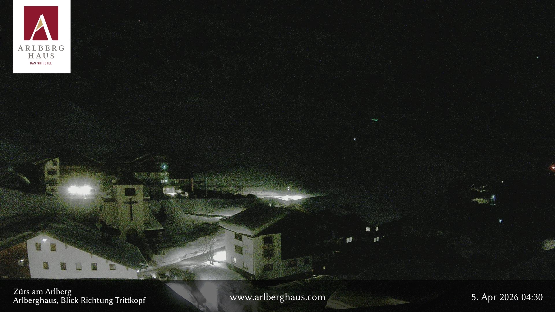 Archived image Webcam Arlberghaus at Zuers