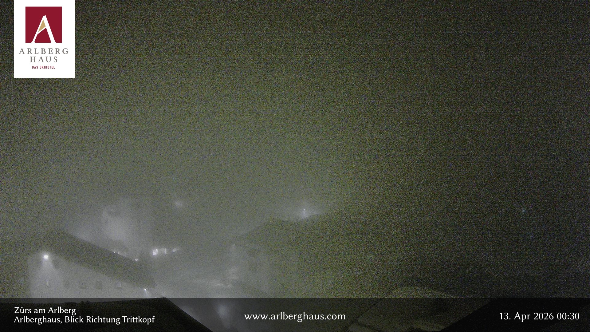 Archiv Foto Webcam Zürs: Hotel Arlberghaus