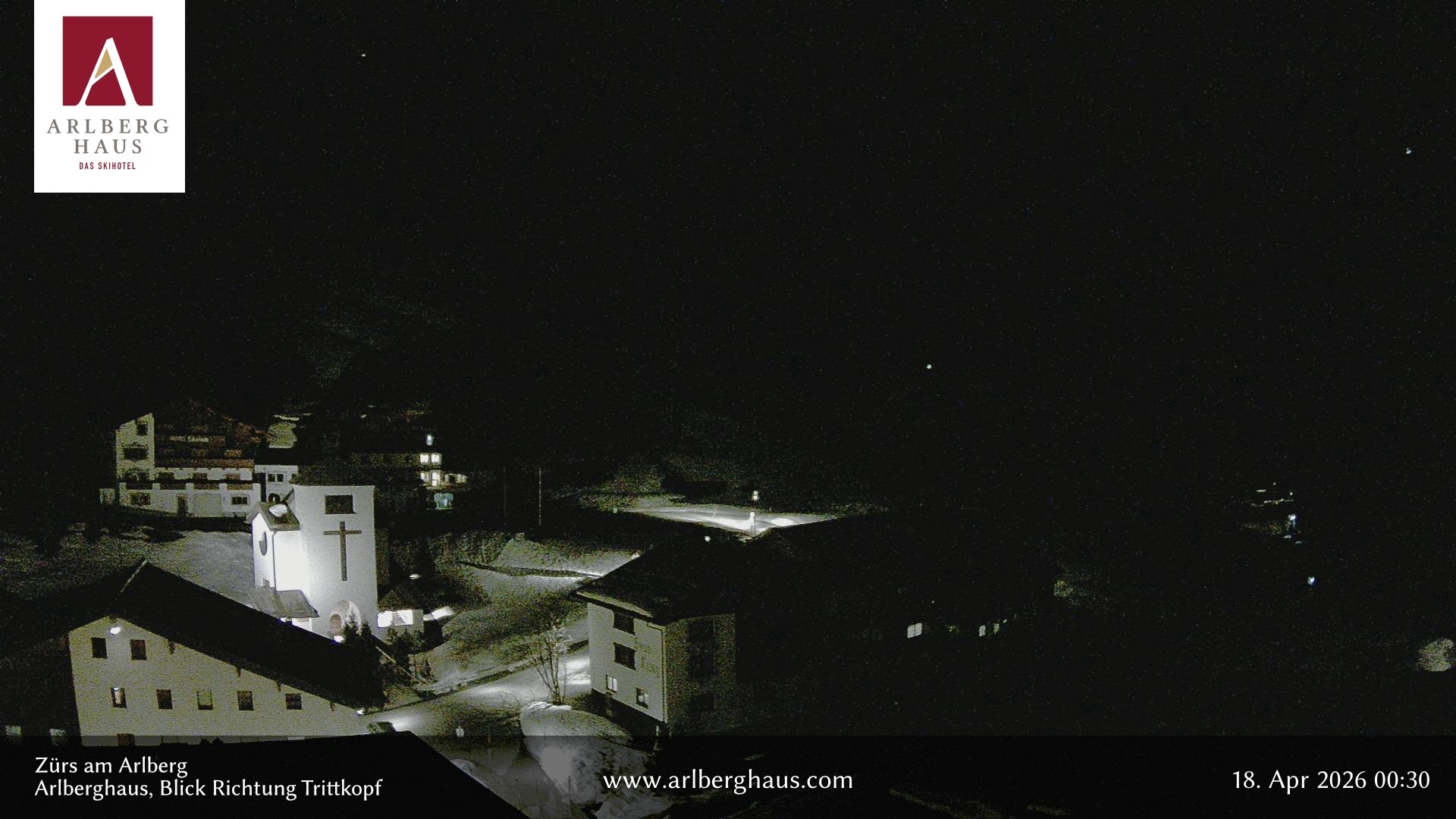 Archived image Webcam Arlberghaus at Zuers