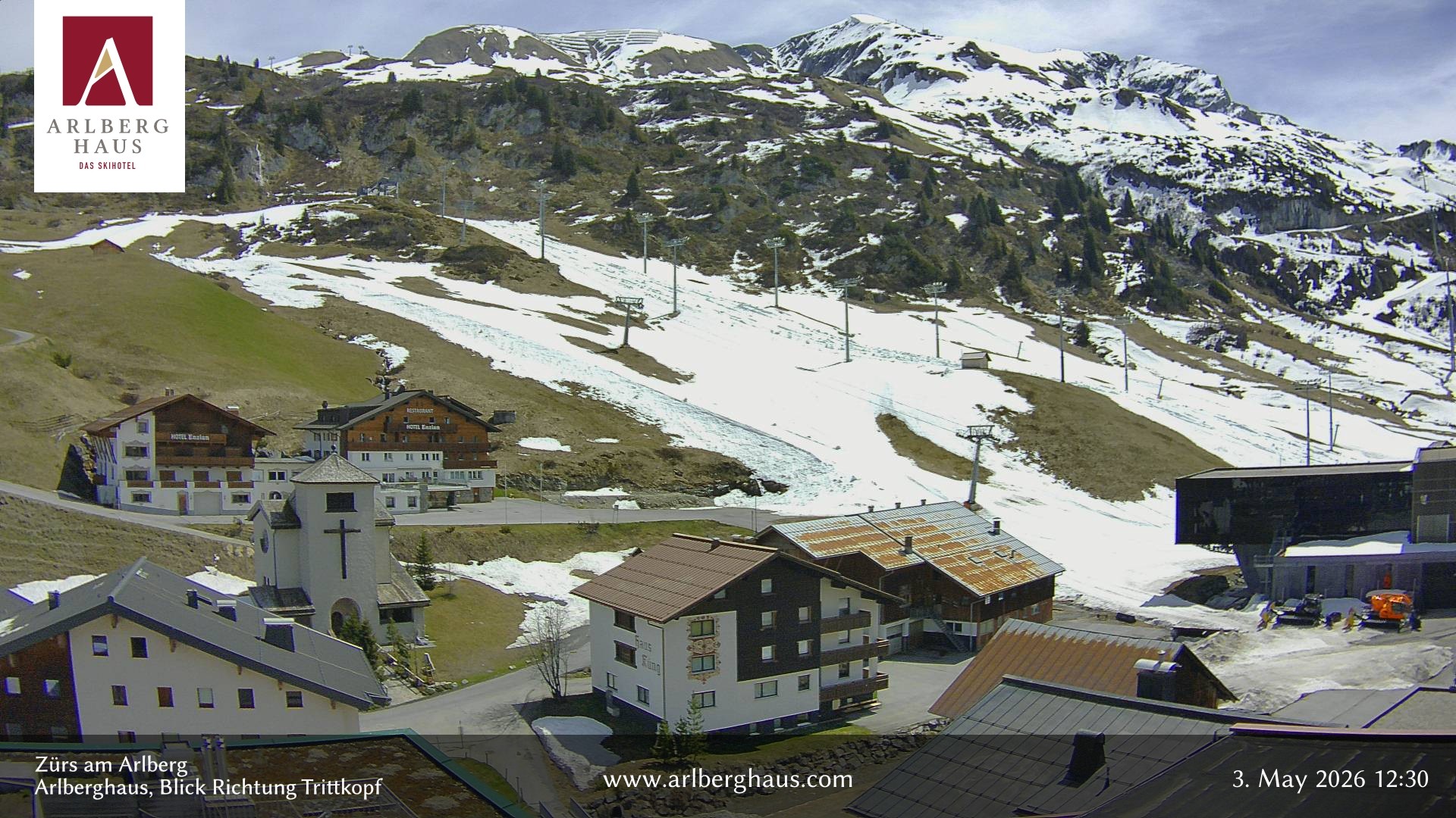 Archiv Foto Webcam Zürs: Hotel Arlberghaus