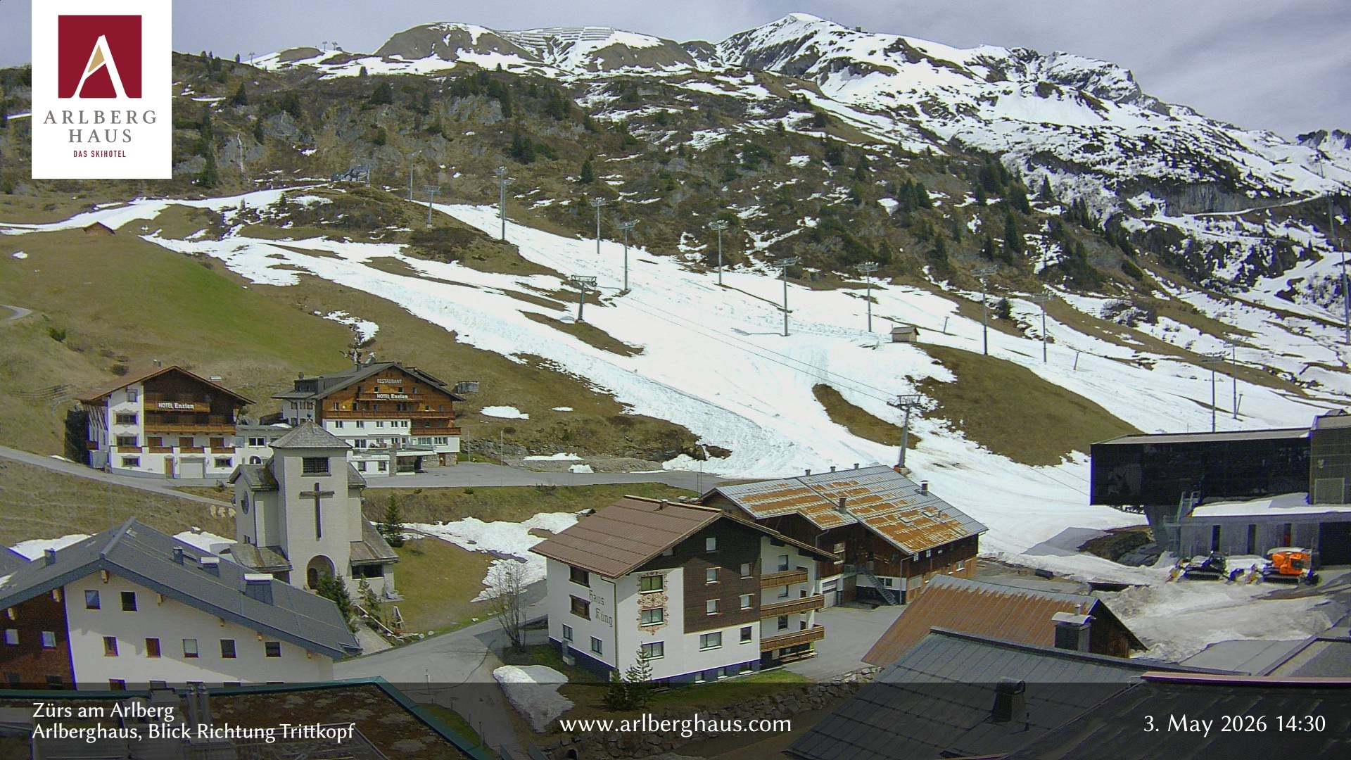 Archiv Foto Webcam Zürs: Hotel Arlberghaus