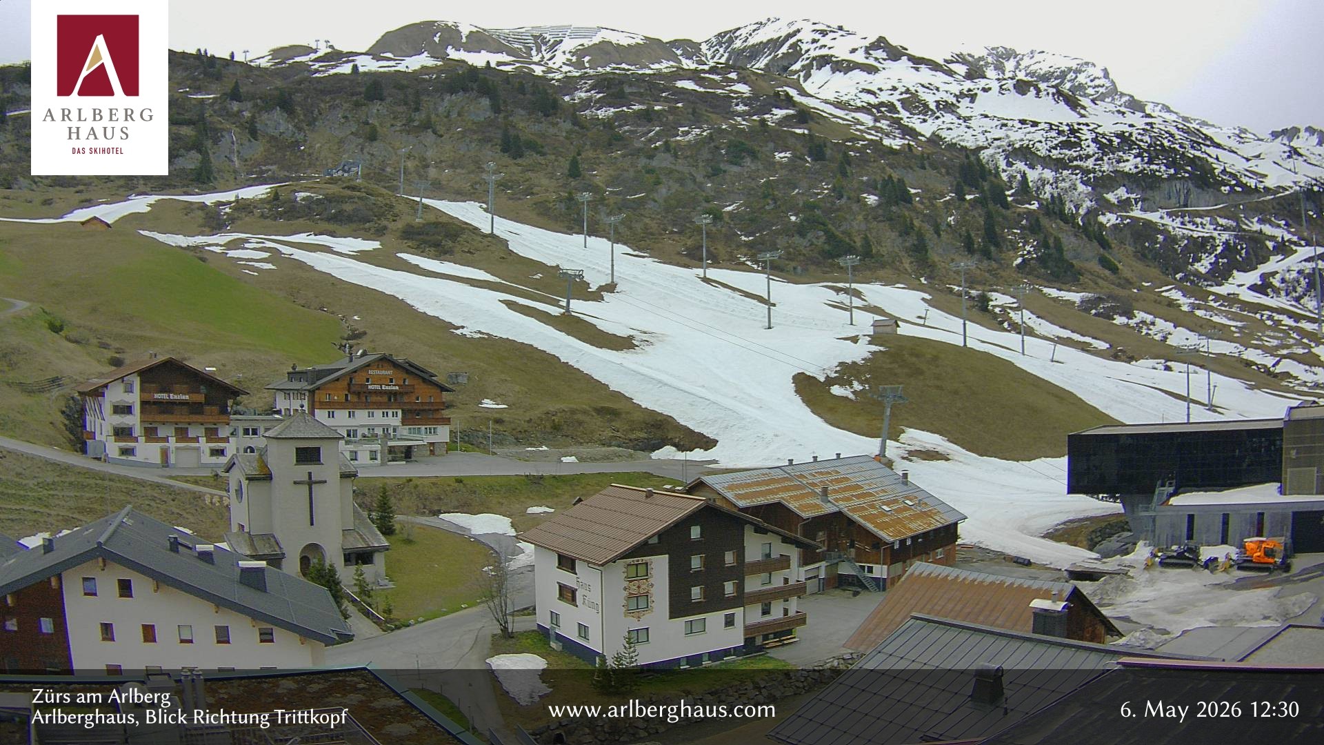 Archiv Foto Webcam Zürs: Hotel Arlberghaus