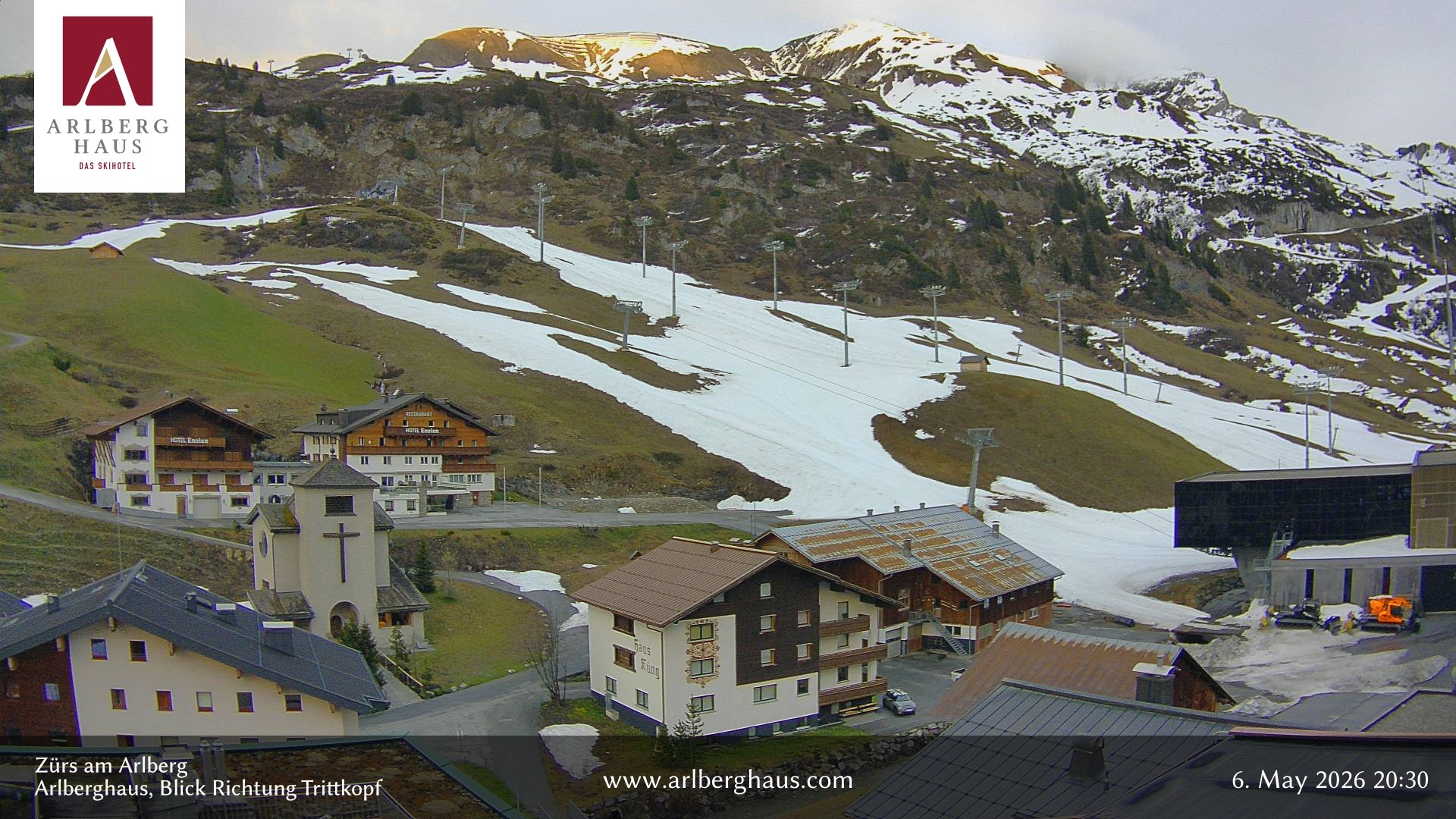 Archiv Foto Webcam Zürs: Hotel Arlberghaus