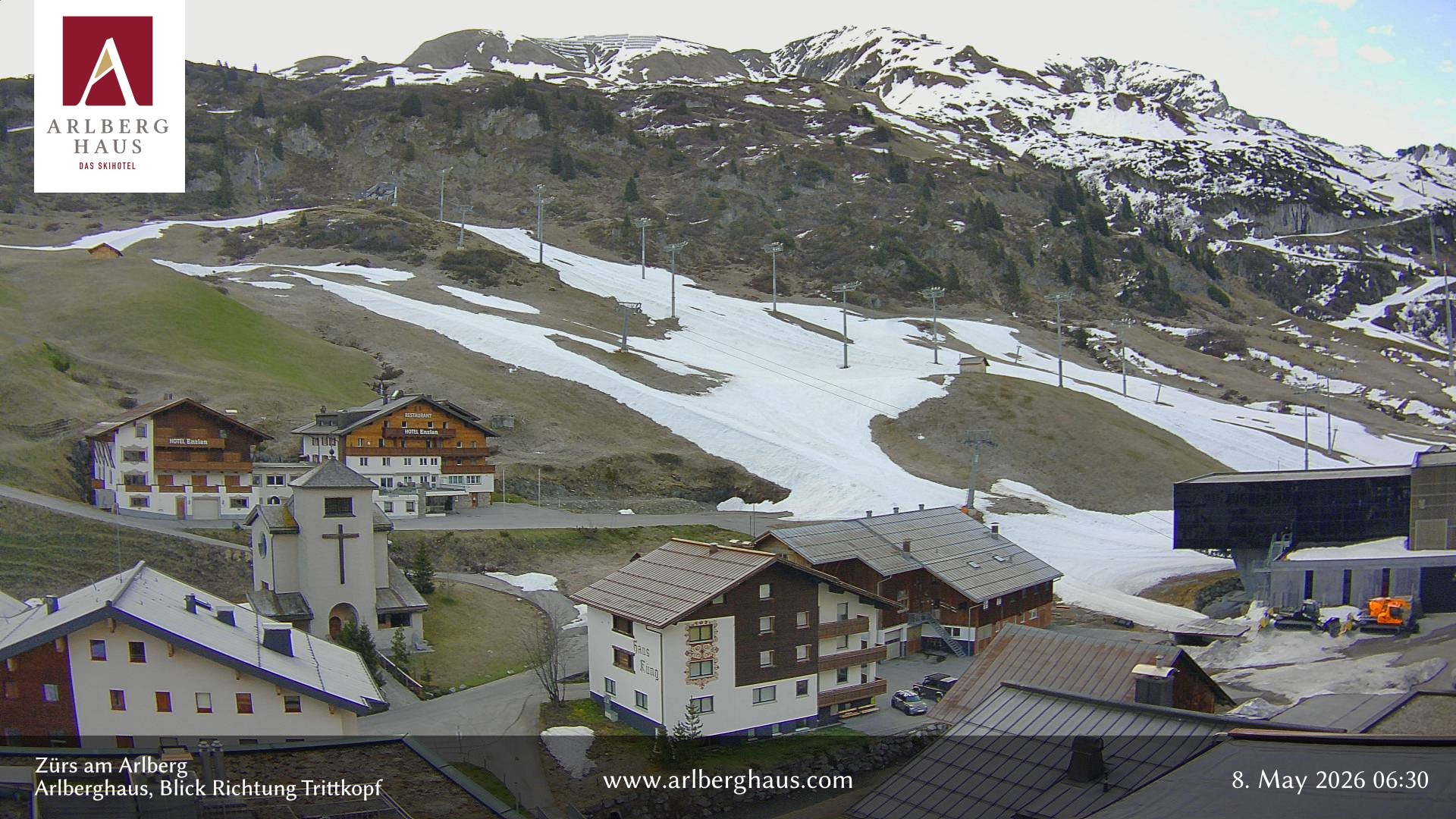 Archiv Foto Webcam Zürs: Hotel Arlberghaus