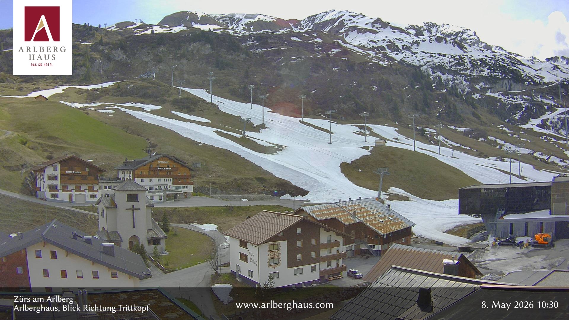 Archiv Foto Webcam Zürs: Hotel Arlberghaus